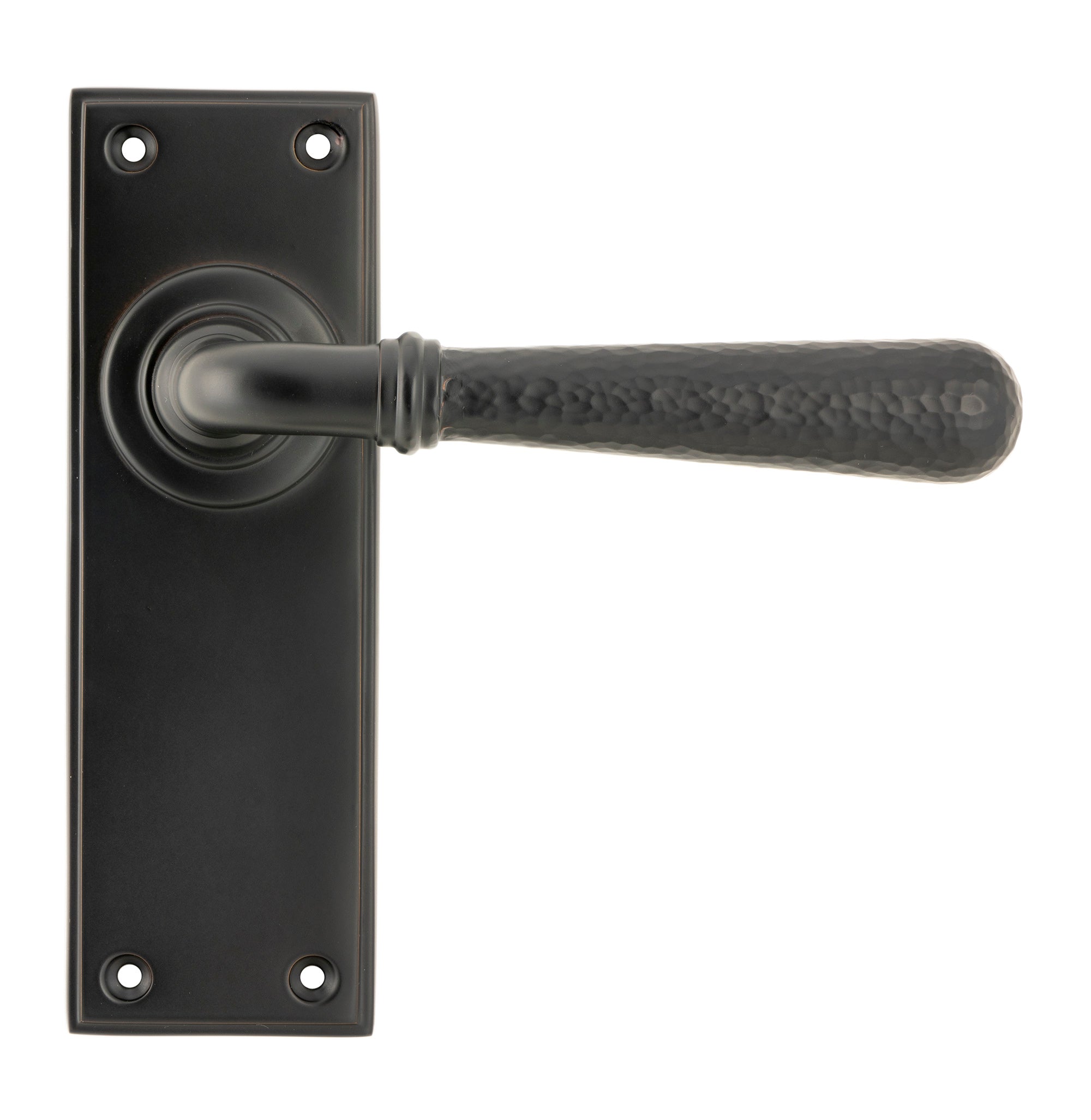 Aged Bronze Hammered Newbury Lever Latch Set