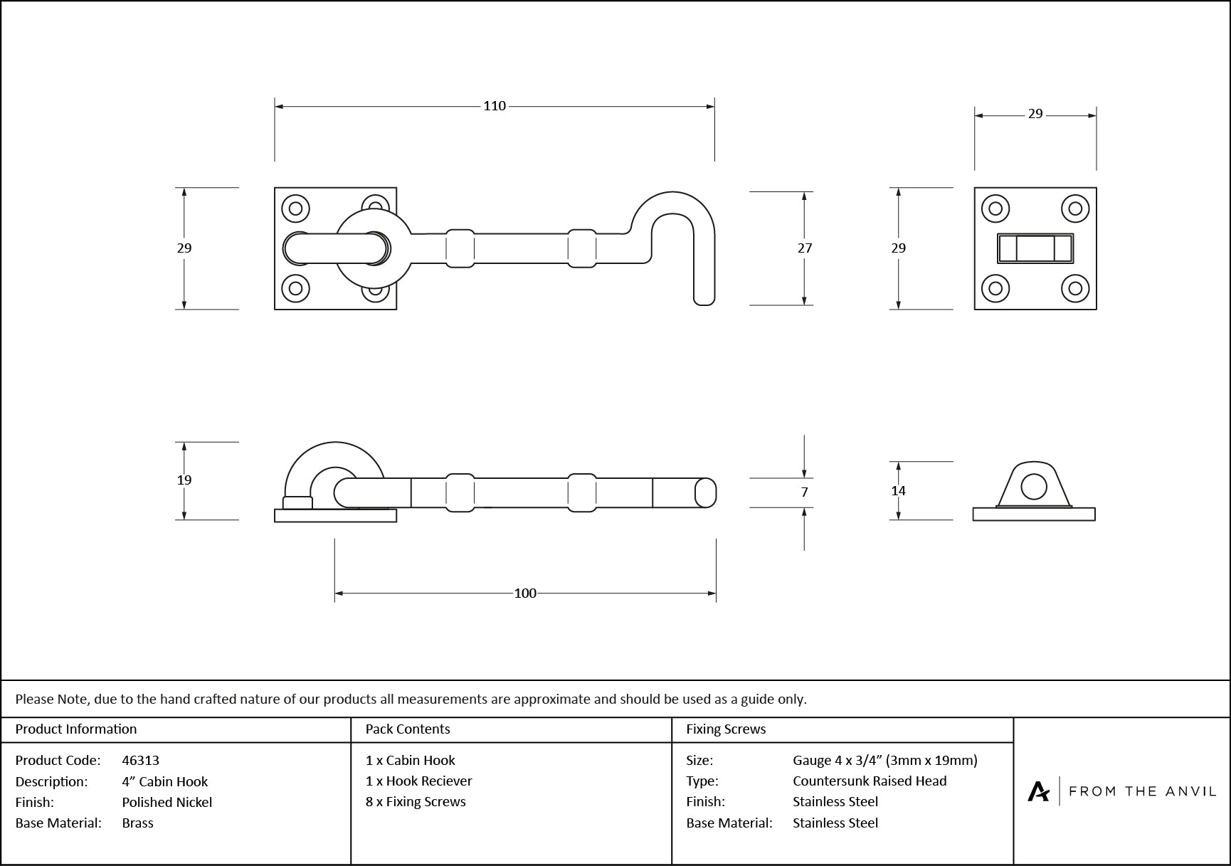 Traditional Cabin Hook