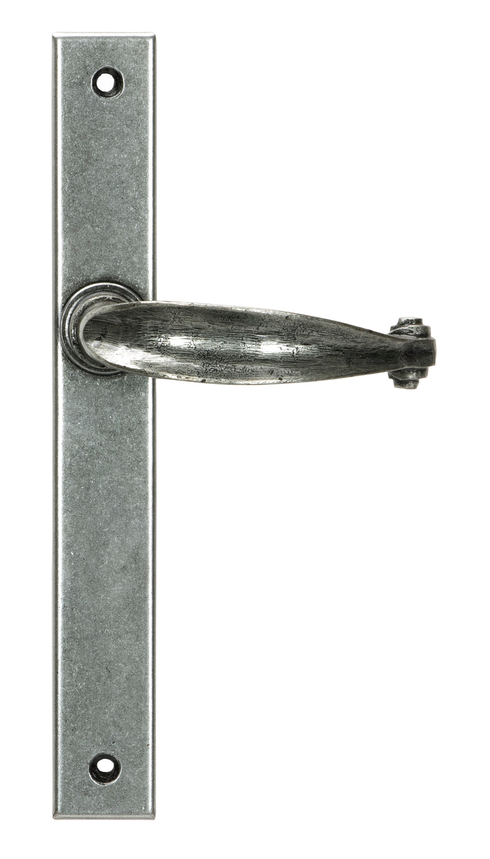 Pewter Cottage Slimline Lever Espag. Latch Set