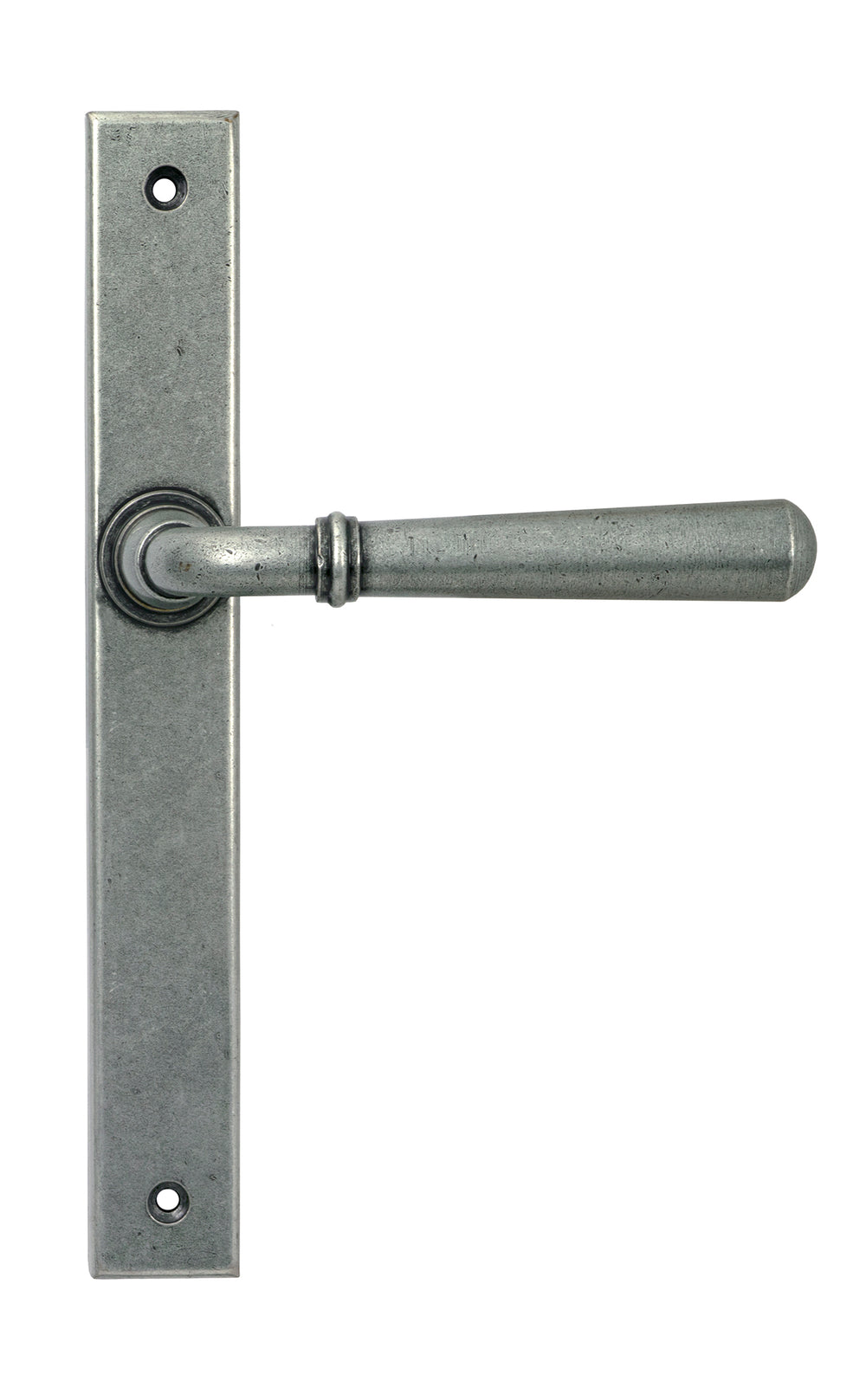 Pewter Newbury Slimline Lever Espag. Latch Set