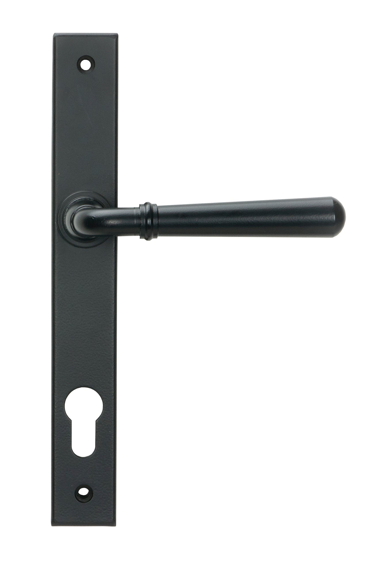 Matt Black Newbury Slimline Lever Espag. Lock Set