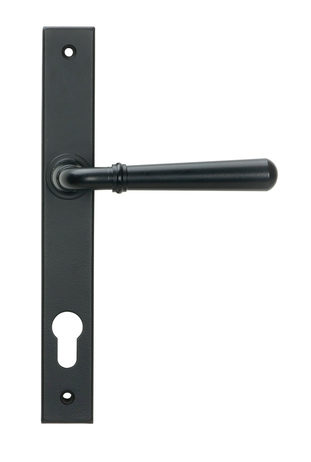 Matt Black Newbury Slimline Lever Espag. Lock Set