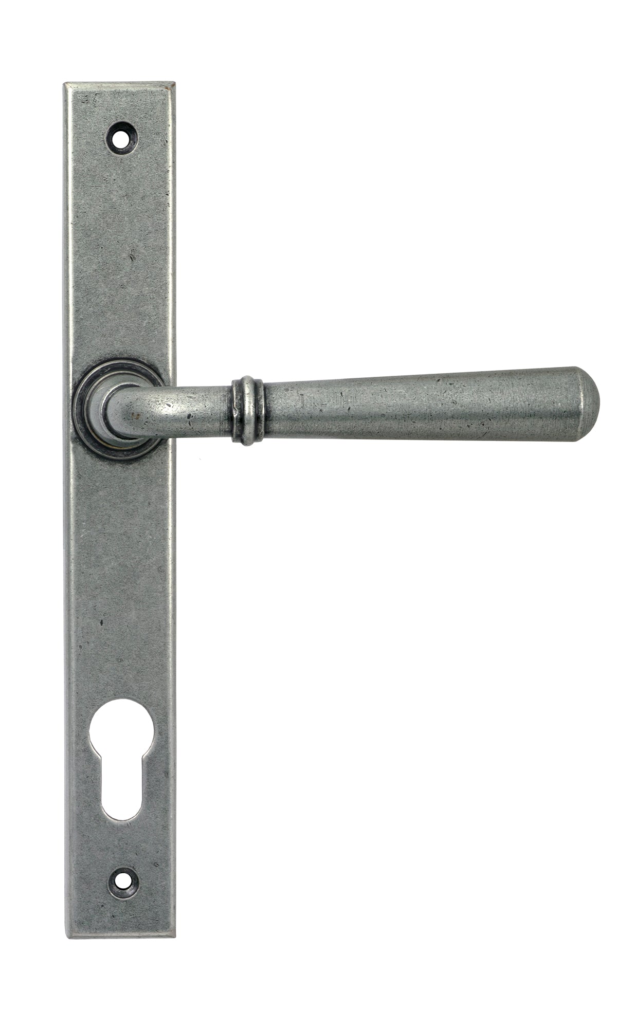 Pewter Newbury Slimline Lever Espag. Lock Set