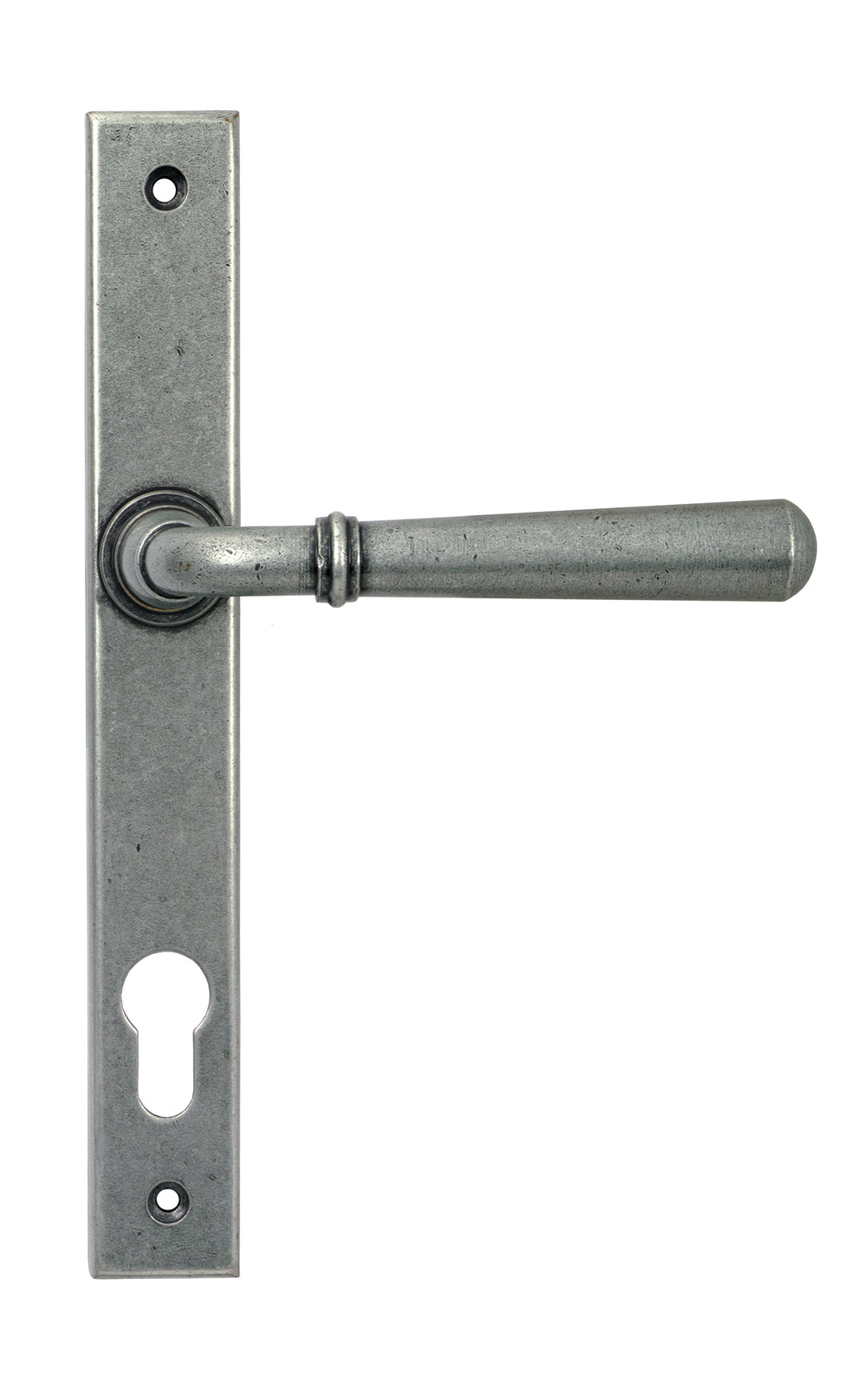 Pewter Newbury Slimline Lever Espag. Lock Set
