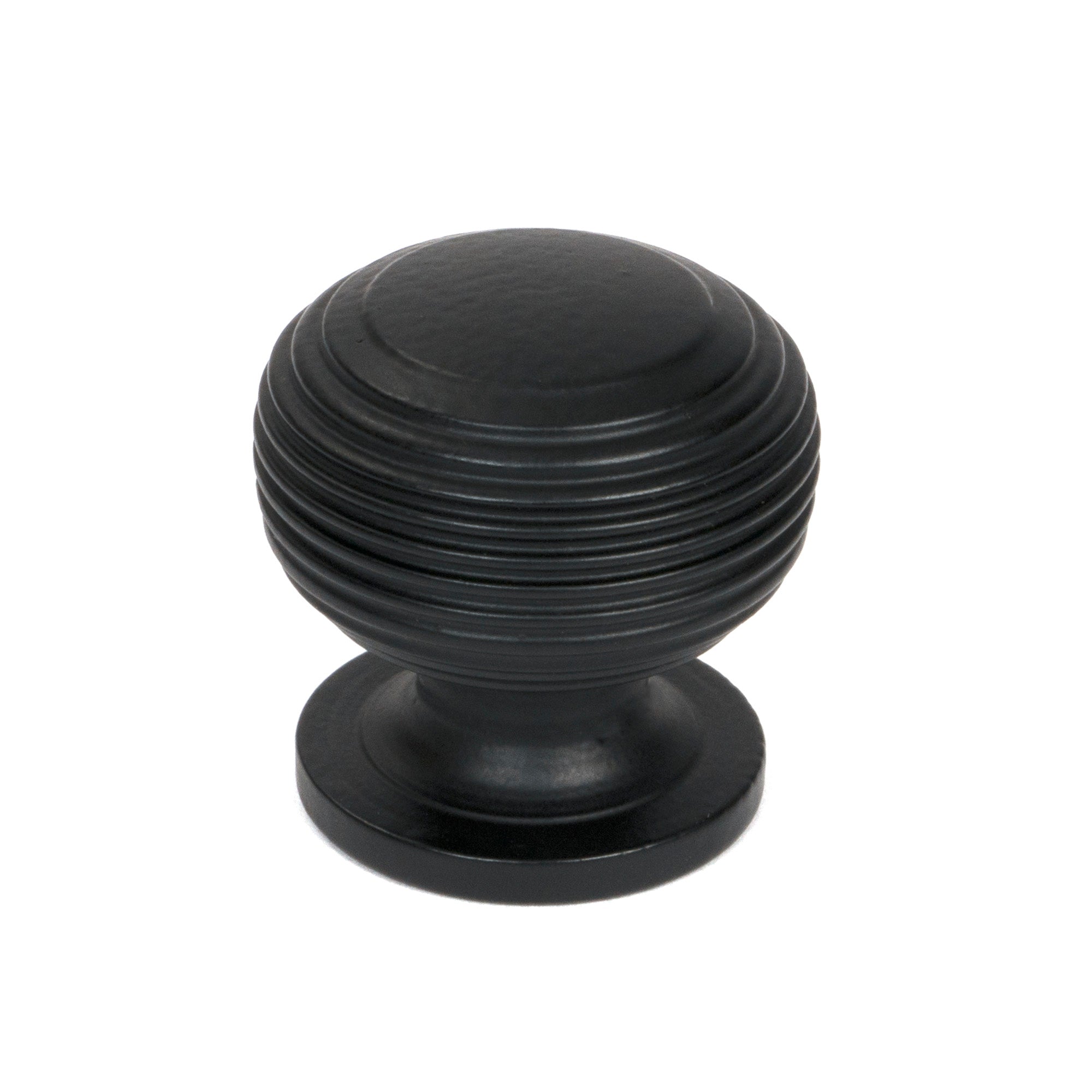 Matt Black Beehive Cabinet Knob 30mm
