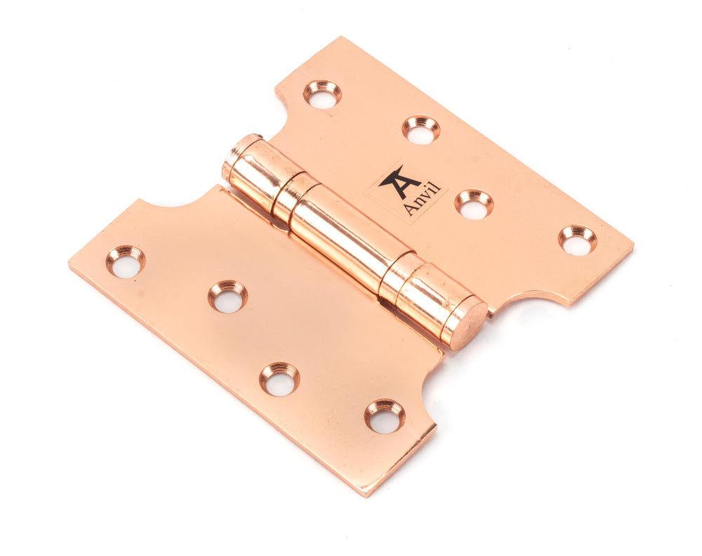 Polished Bronze 4" x 2" x 4" Parliament Hinge (pair) ss