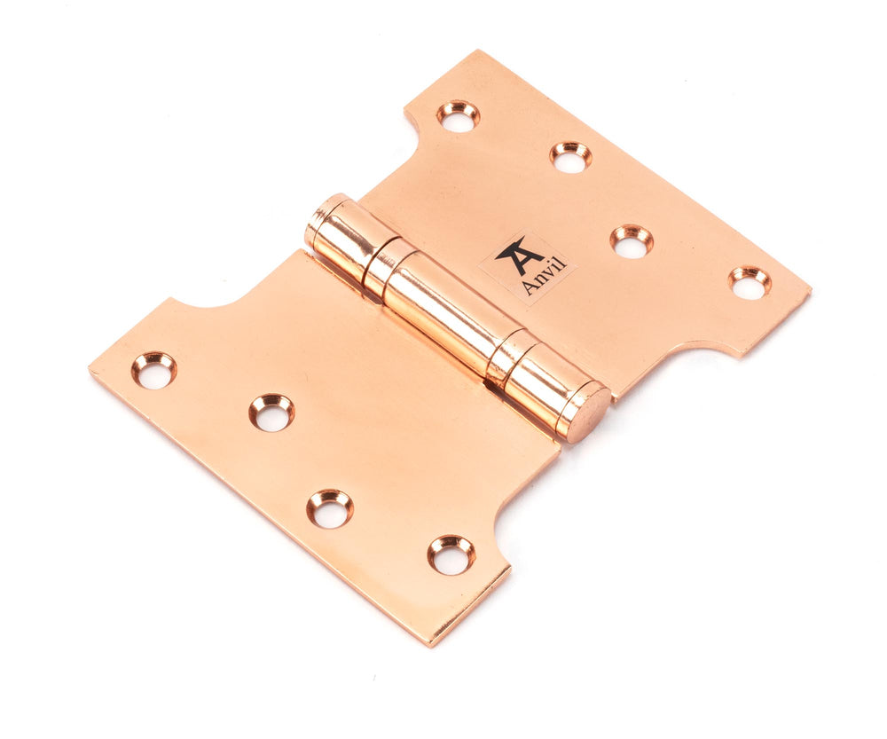 Polished Bronze 4" x 3" x 5" Parliament Hinge (pair) ss