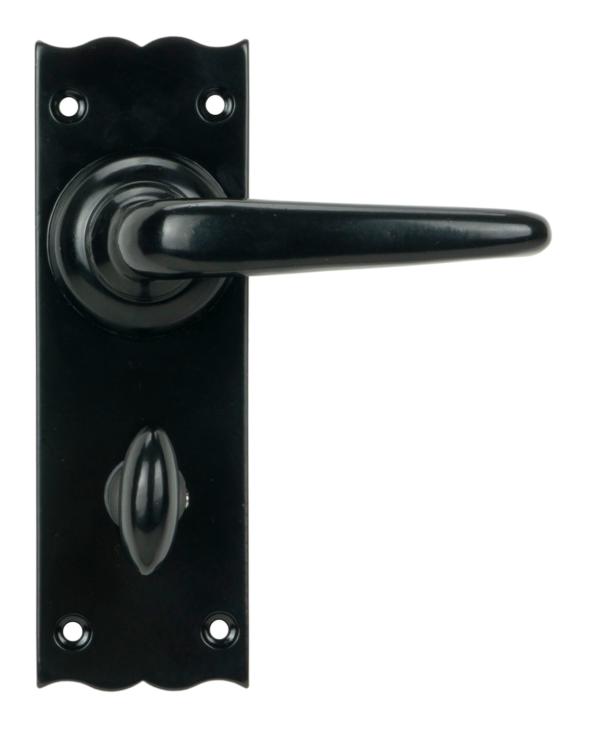 Black Oak Lever Bathroom Set