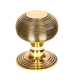 Aged Brass Beehive Centre Door Knob