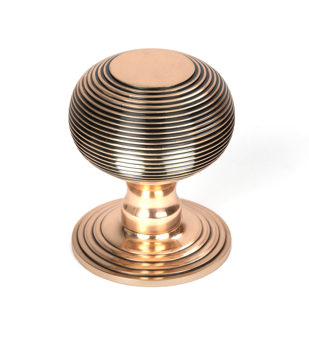 Polished Bronze Beehive Centre Door Knob