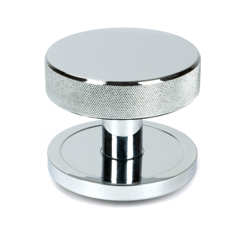 Polished Chrome Brompton Centre Door Knob (Plain)