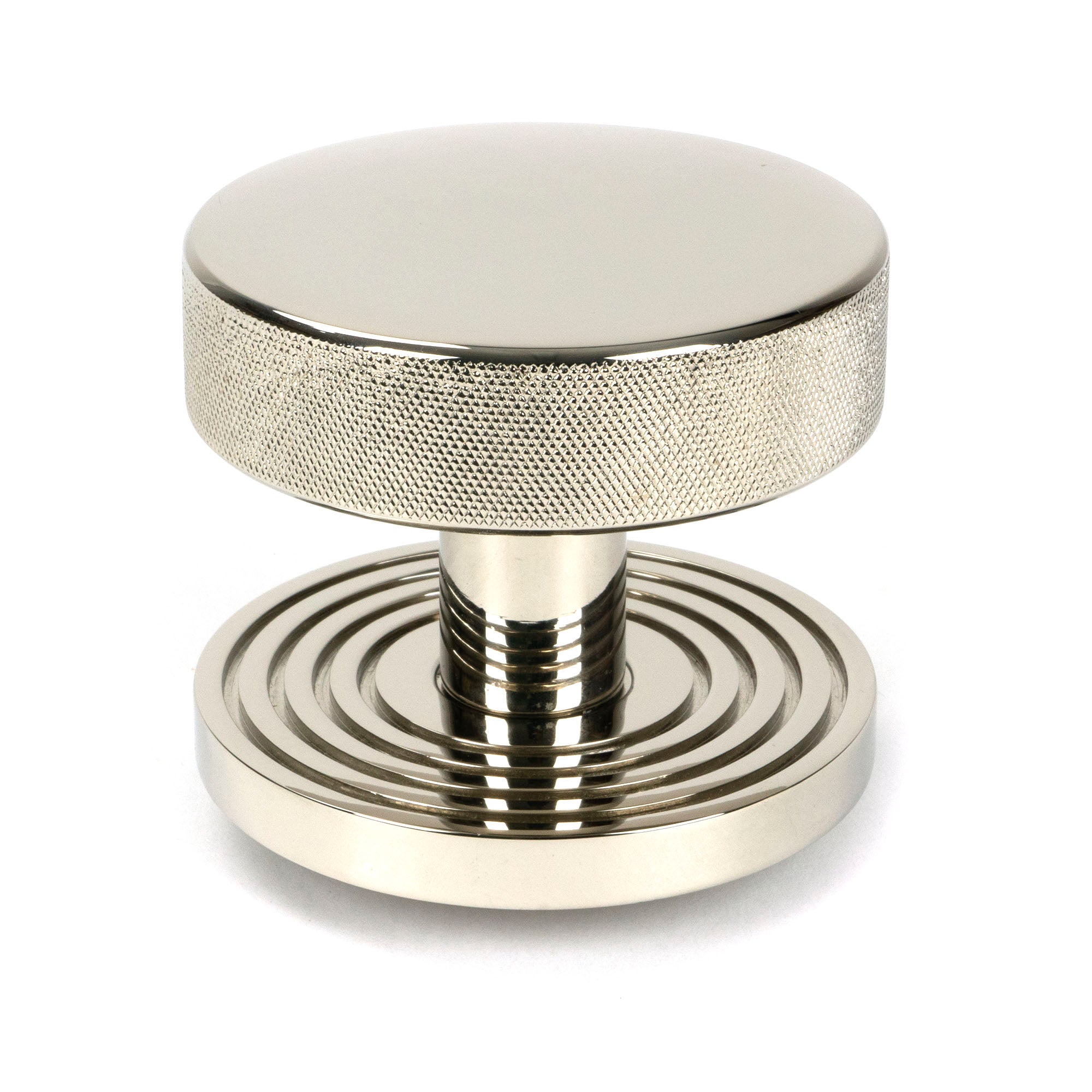 Polished Nickel Brompton Centre Door Knob (Beehive)