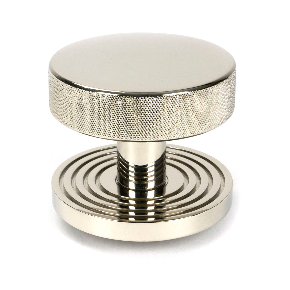 Polished Nickel Brompton Centre Door Knob (Beehive)