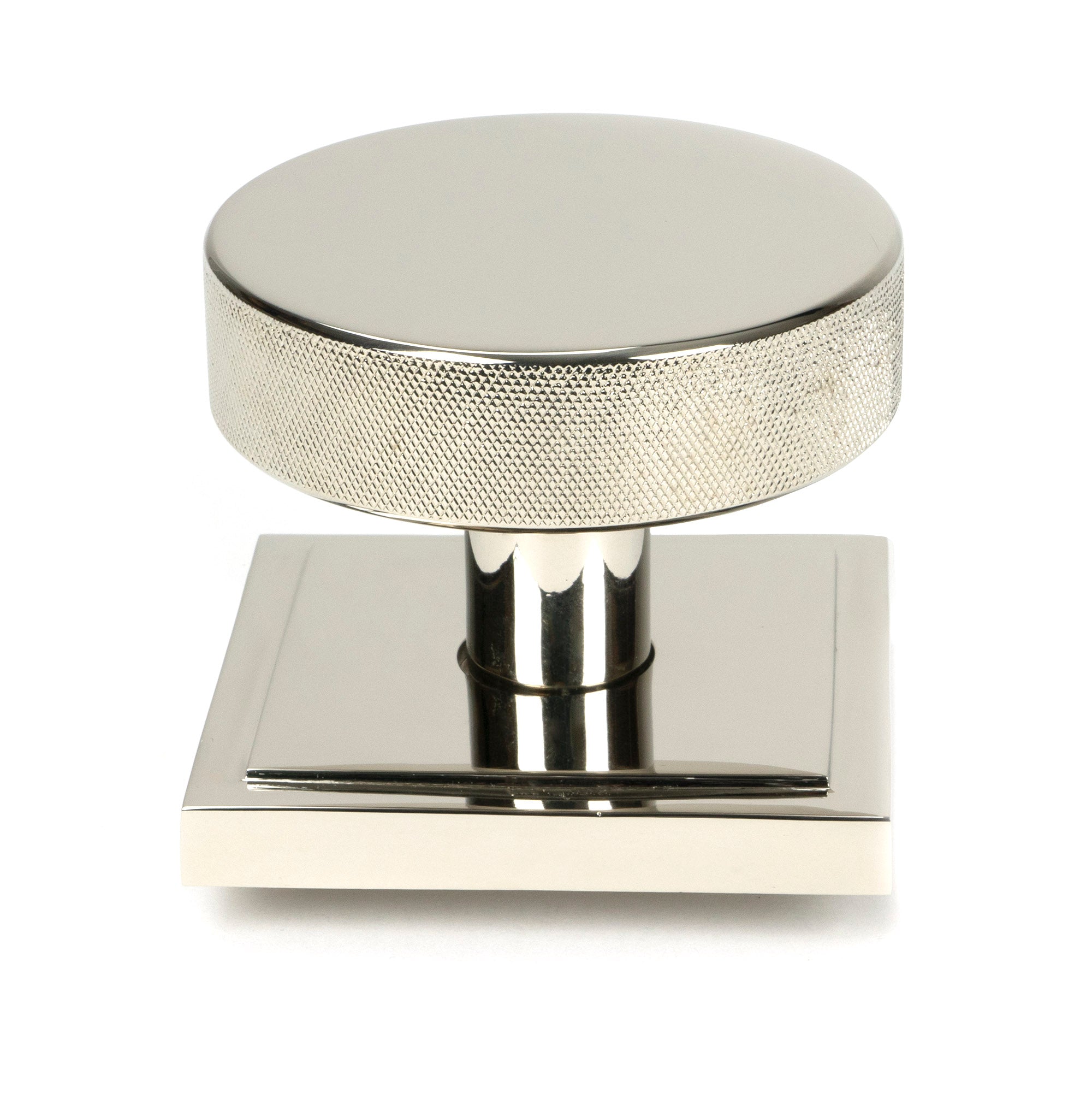 Polished Nickel Brompton Centre Door Knob (Square)