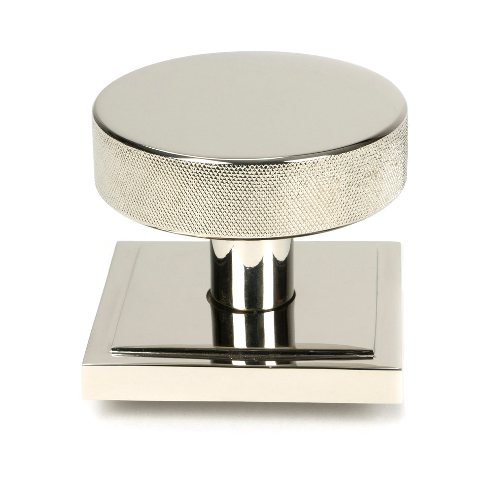 Polished Nickel Brompton Centre Door Knob (Square)