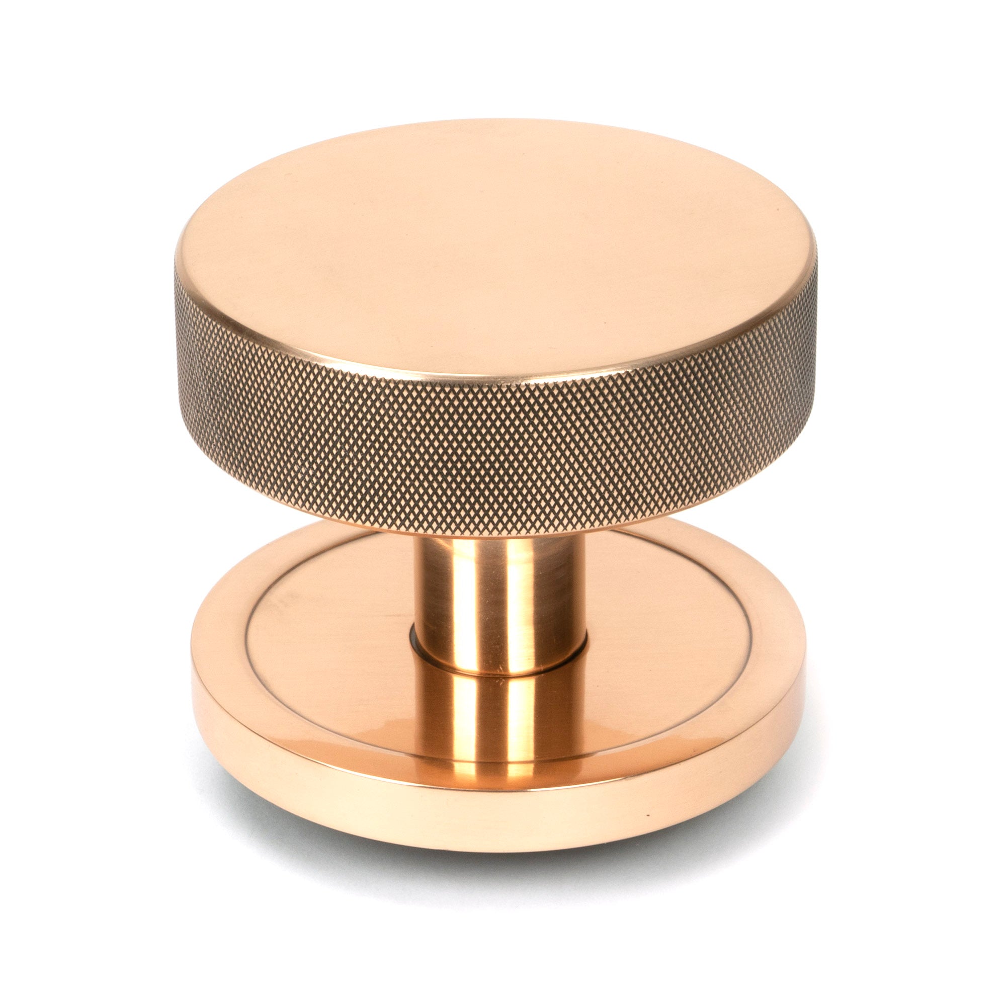 Polished Bronze Brompton Centre Door Knob (Plain)