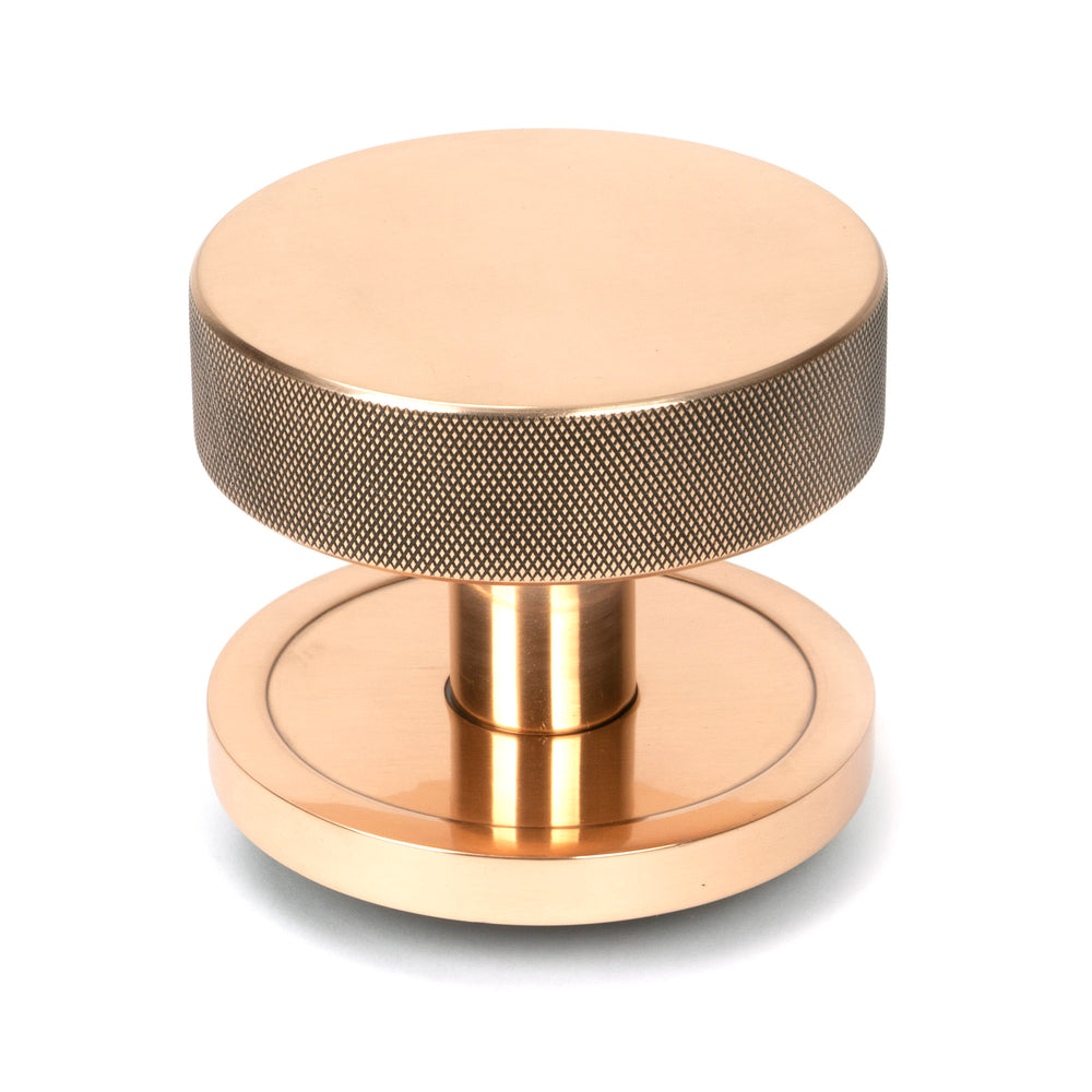 Polished Bronze Brompton Centre Door Knob (Plain)
