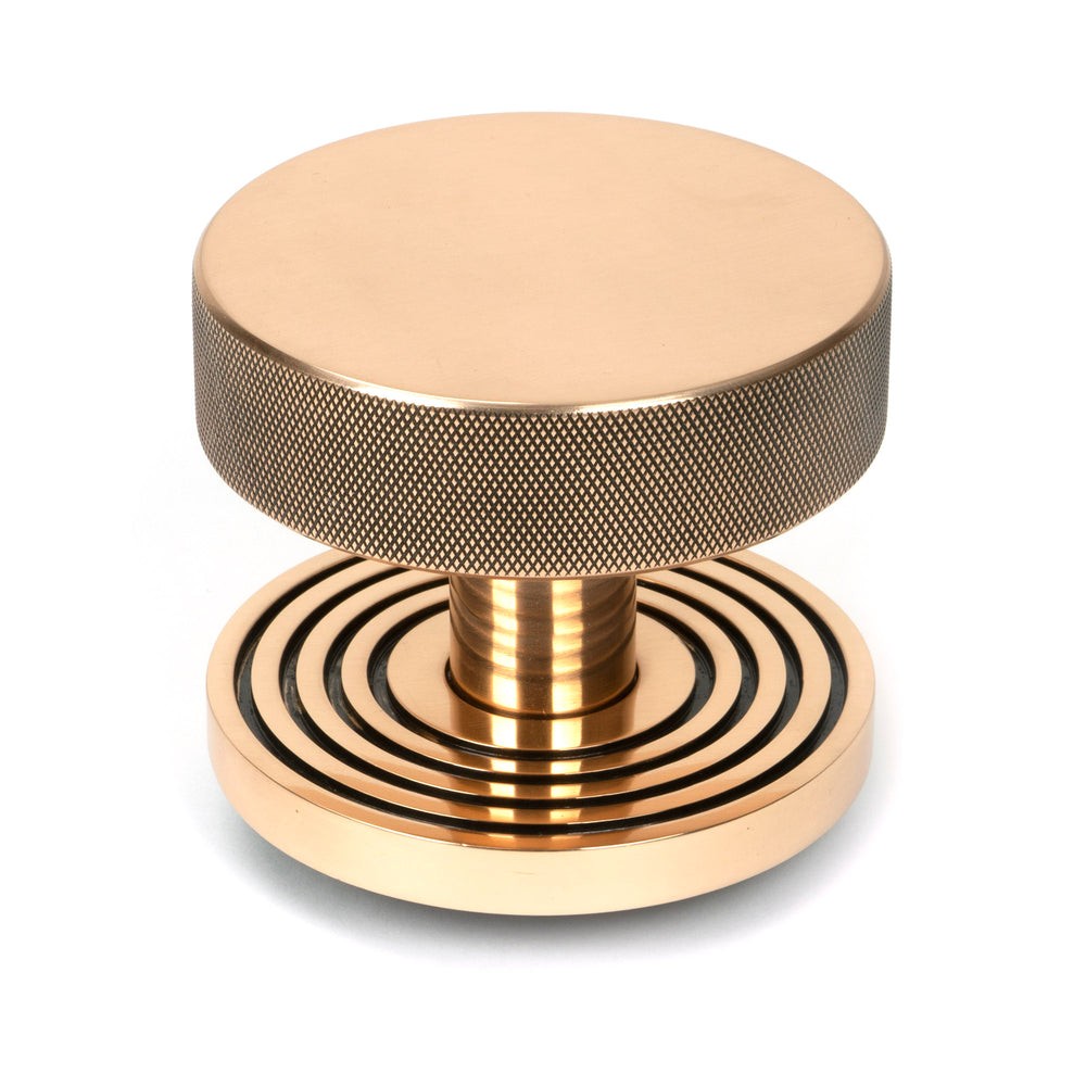 Polished Bronze Brompton Centre Door Knob (Beehive)