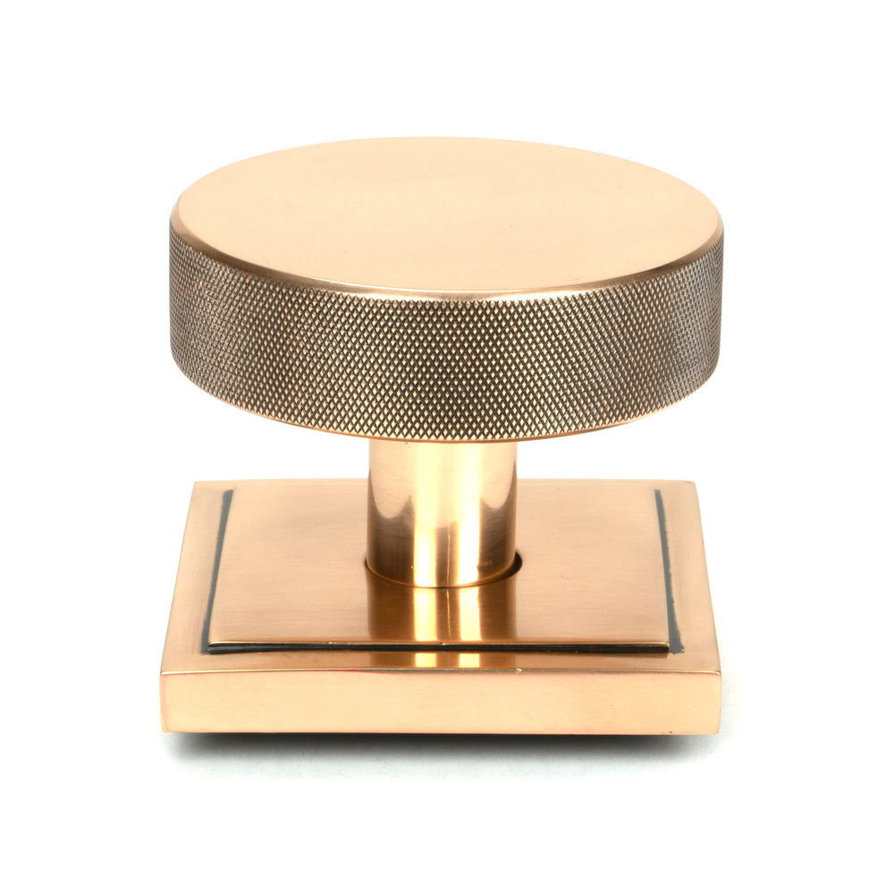 Polished Bronze Brompton Centre Door Knob (Square)