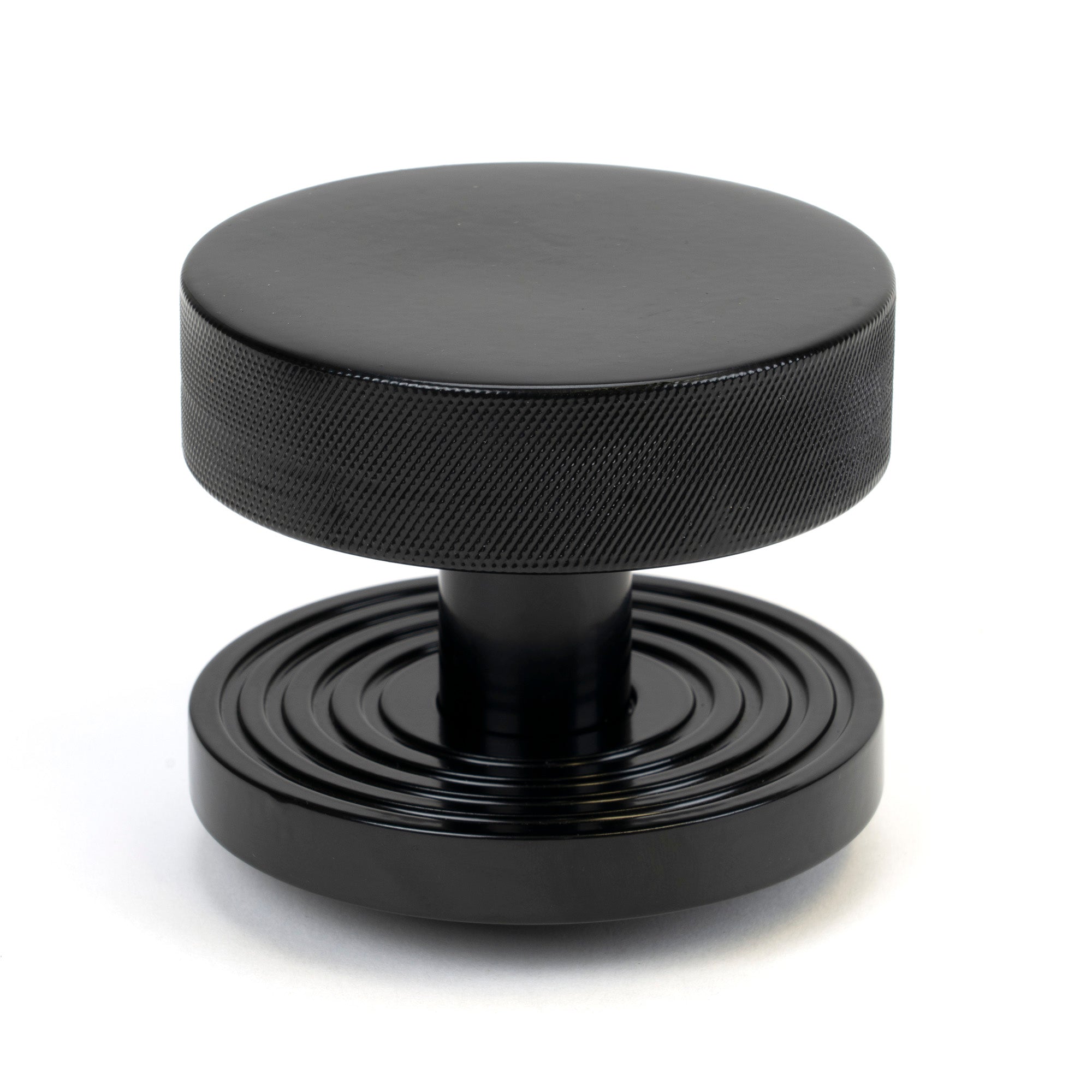 Black Brompton Centre Door Knob (Beehive)