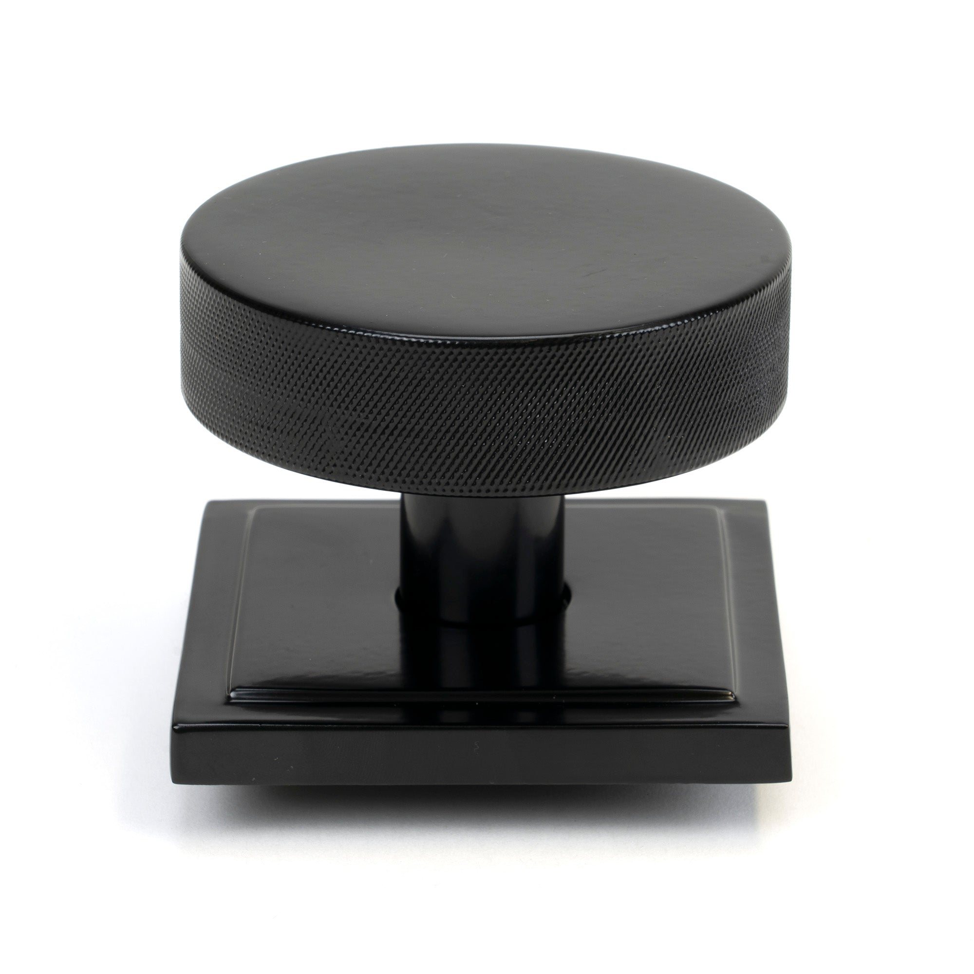 Black Brompton Centre Door Knob (Square)