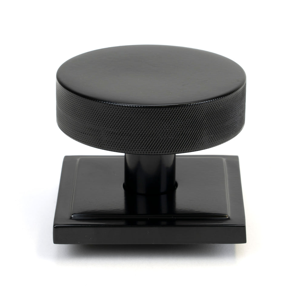 Black Brompton Centre Door Knob (Square)