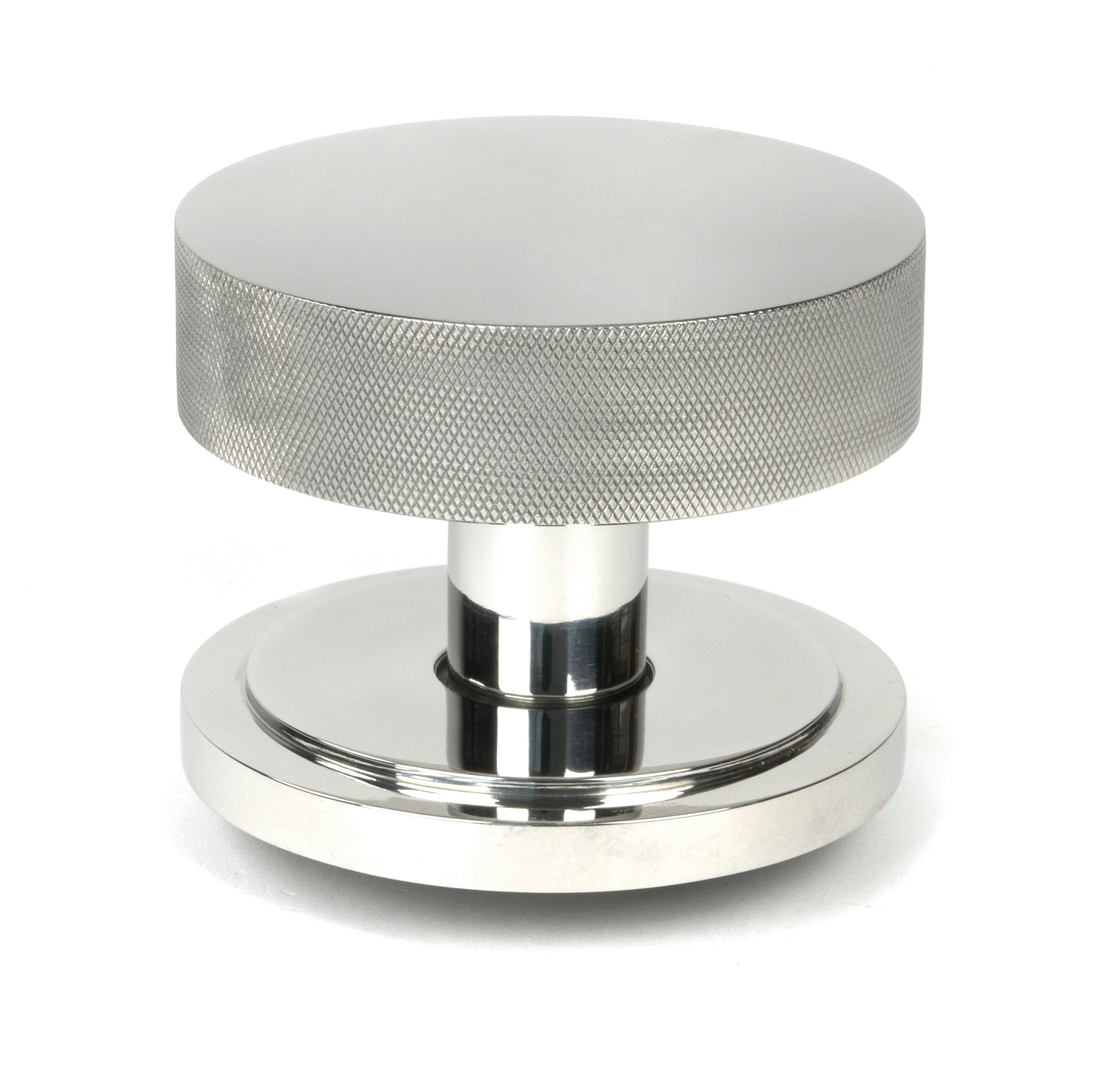 Polished Marine SS (316) Brompton Centre Door Knob (Art Deco)