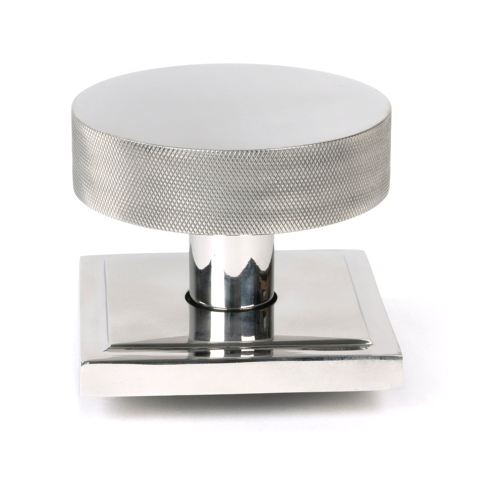 Polished Marine SS (316) Brompton Centre Door Knob (Square)