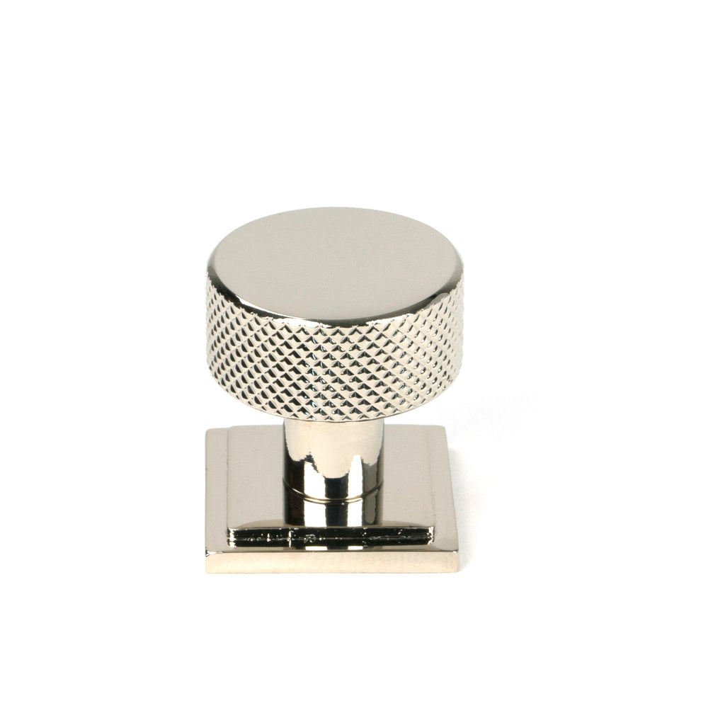 Polished Nickel Brompton Cabinet Knob - 25mm (Square)