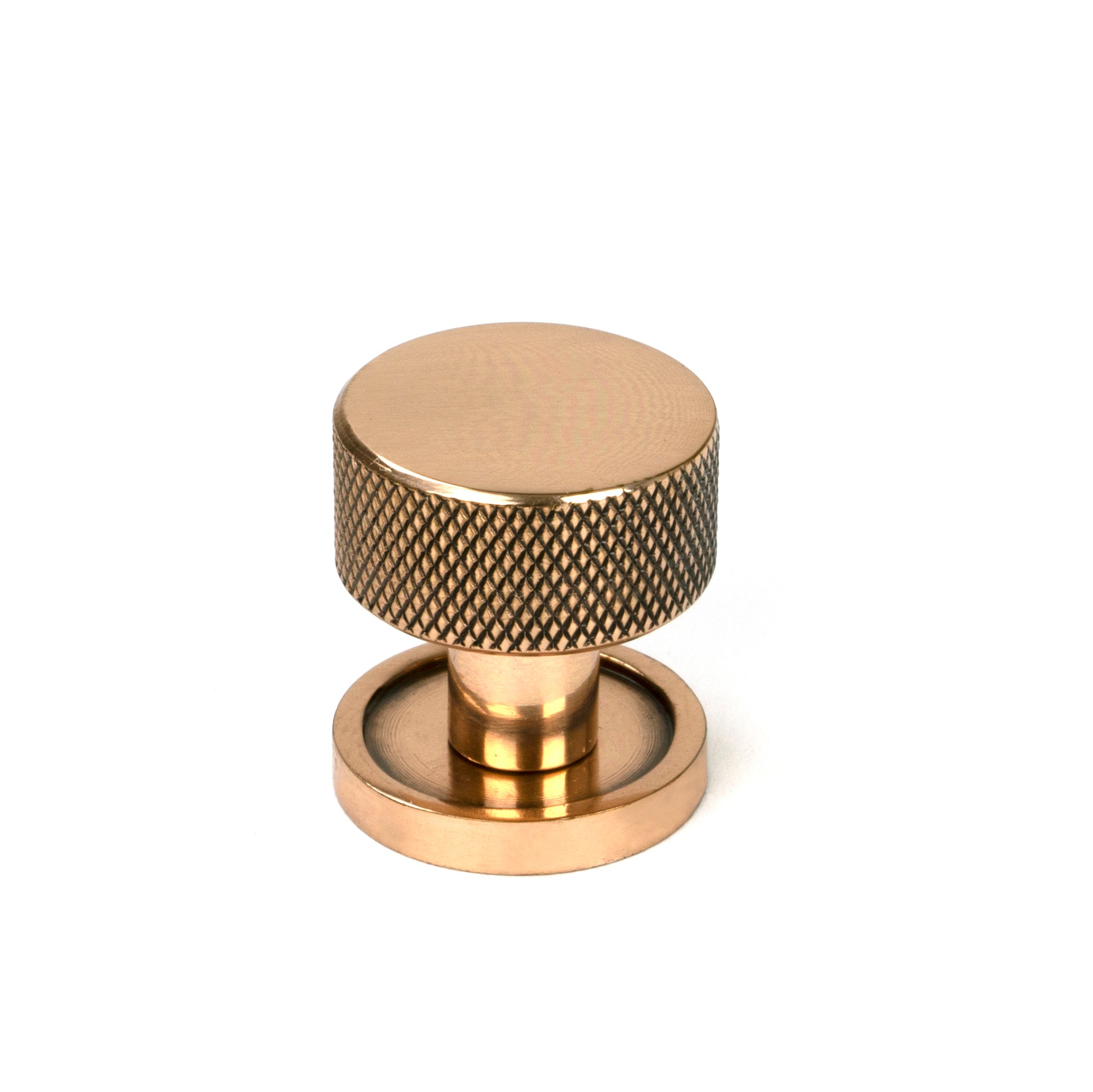 Polished Bronze Brompton Cabinet Knob - 25mm (Plain)