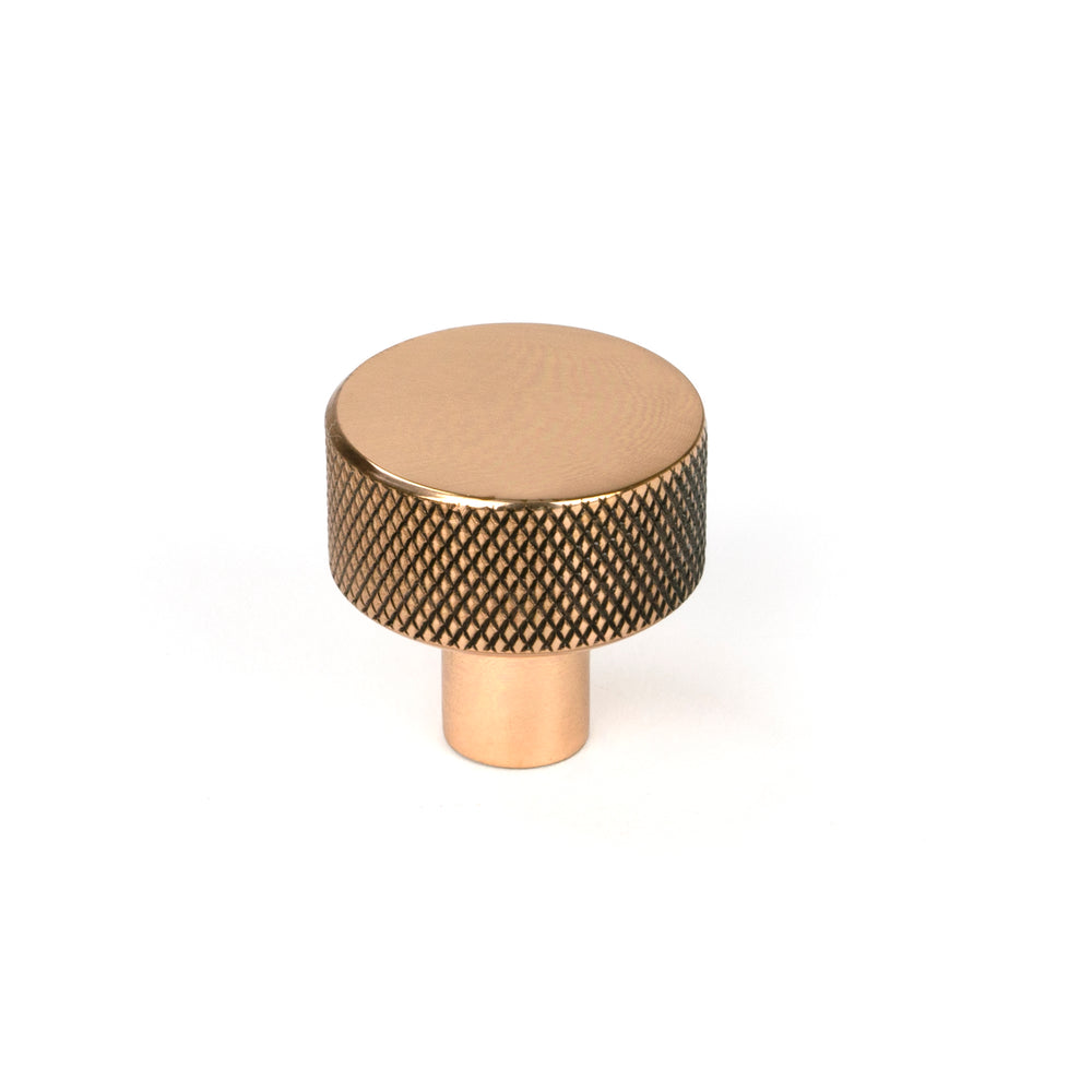 Polished Bronze Brompton Cabinet Knob - 25mm (No rose)