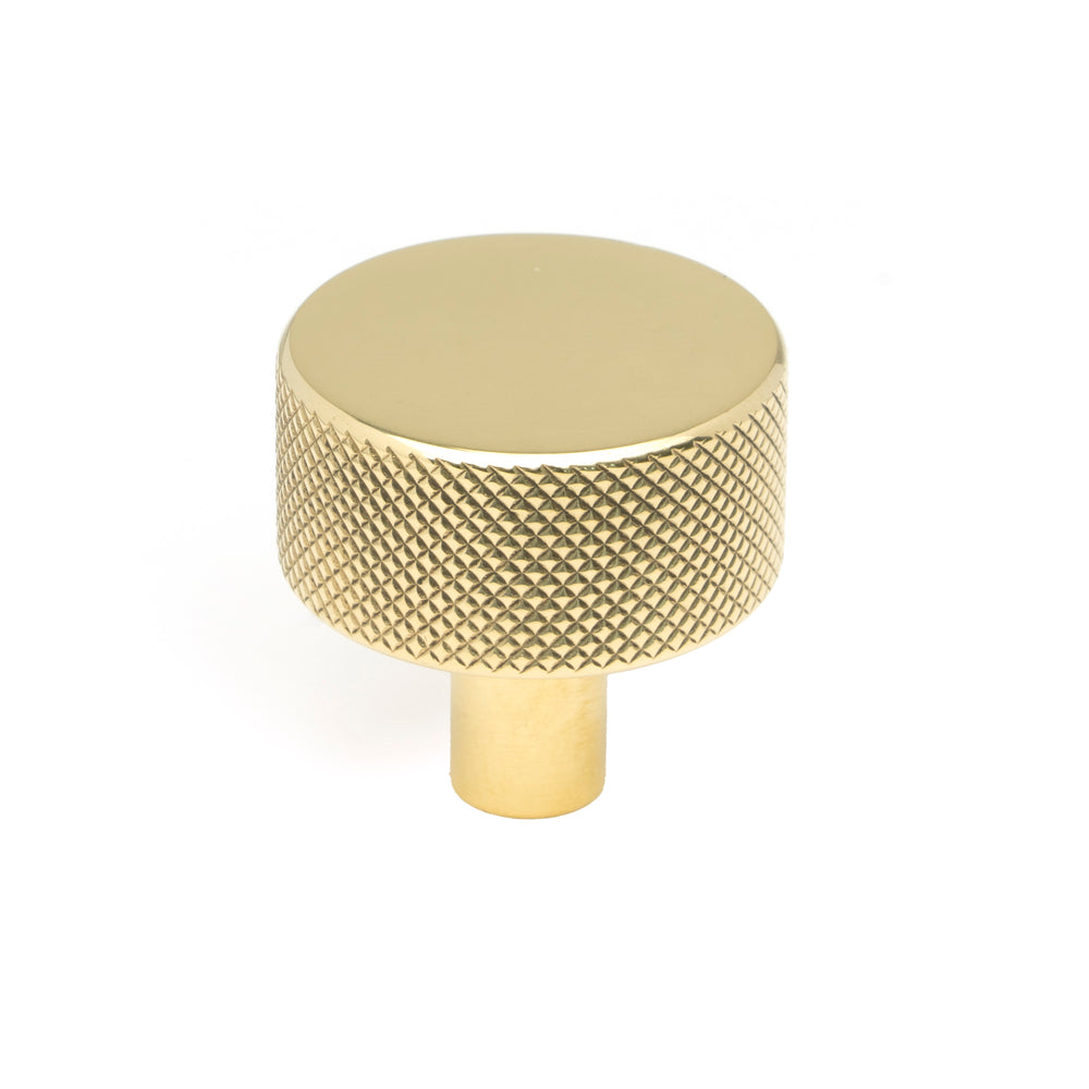 Polished Brass Brompton Cabinet Knob - 32mm (No rose)