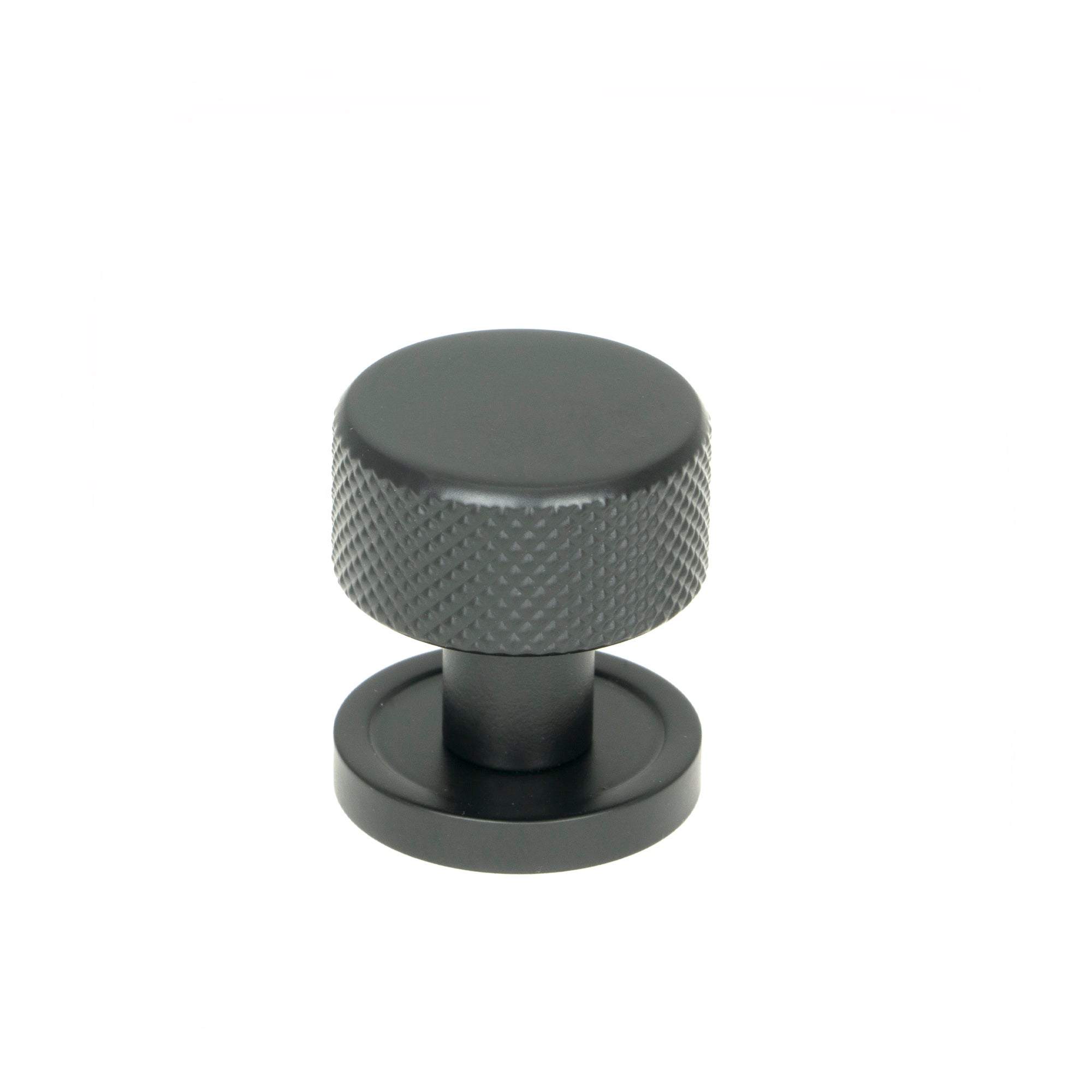 Matt Black Brompton Cabinet Knob - 25mm (Plain)