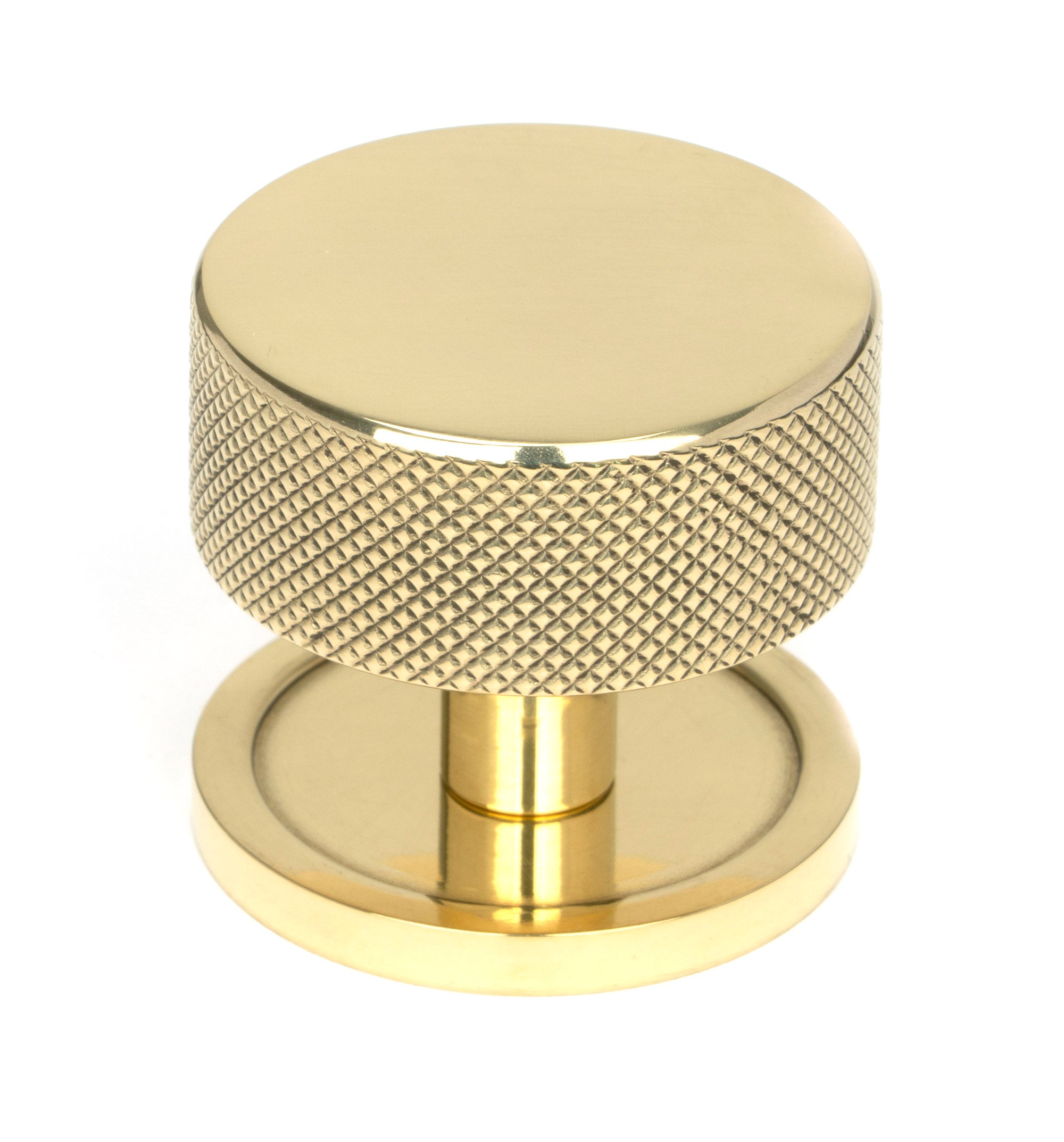 Polished Brass Brompton Cabinet Knob - 38mm (Plain)