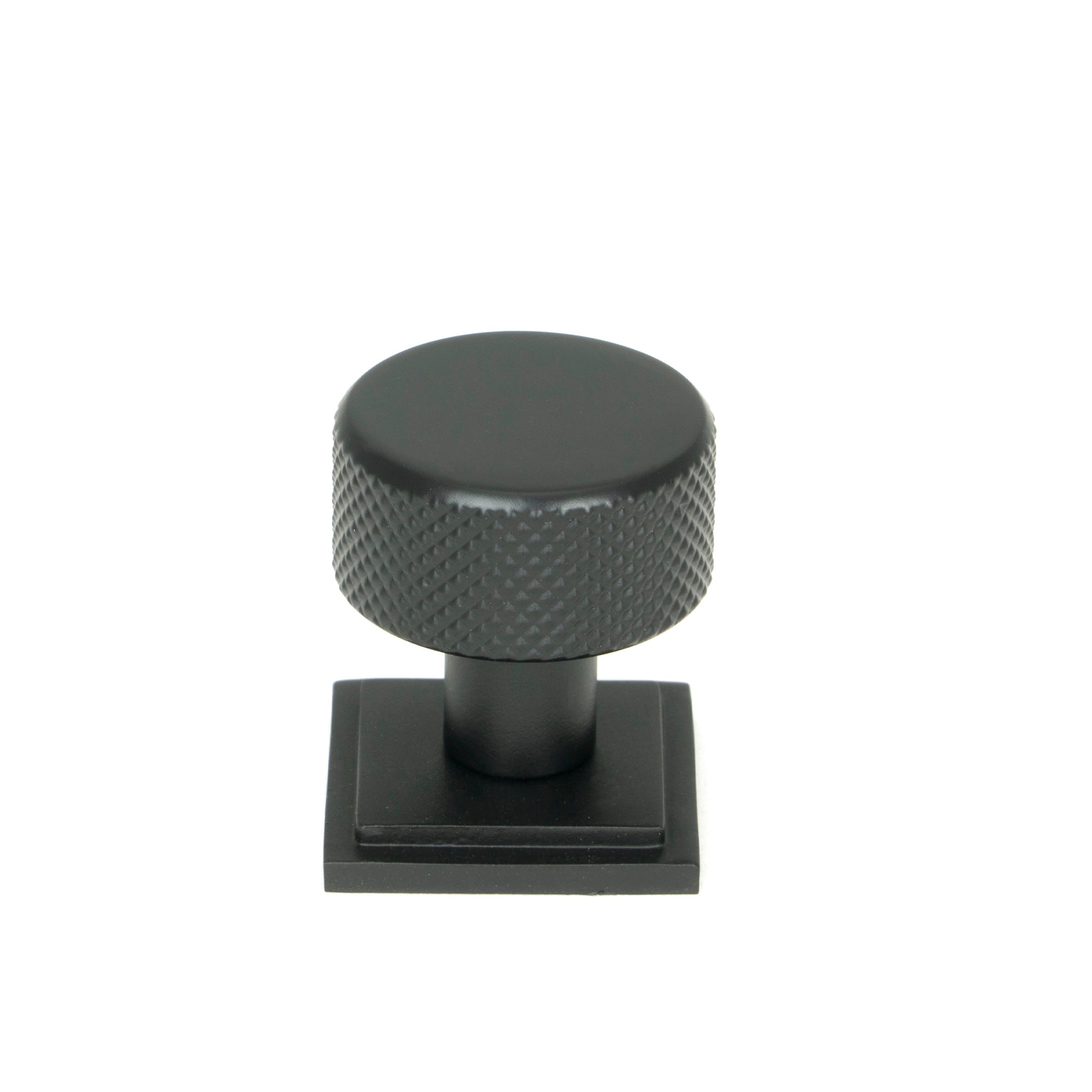 Matt Black Brompton Cabinet Knob - 25mm (Square)
