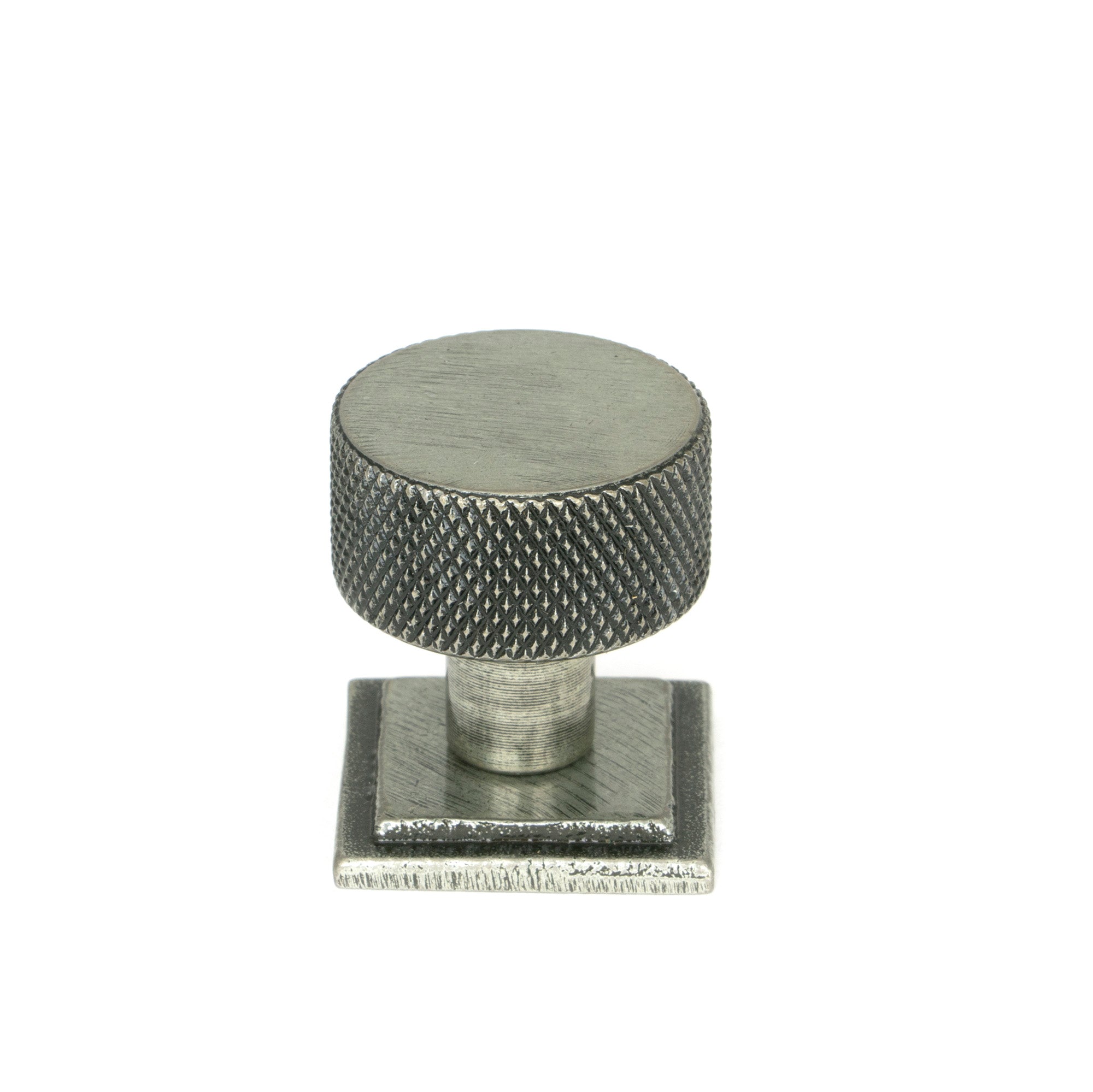 Pewter Brompton Cabinet Knob - 25mm (Square)