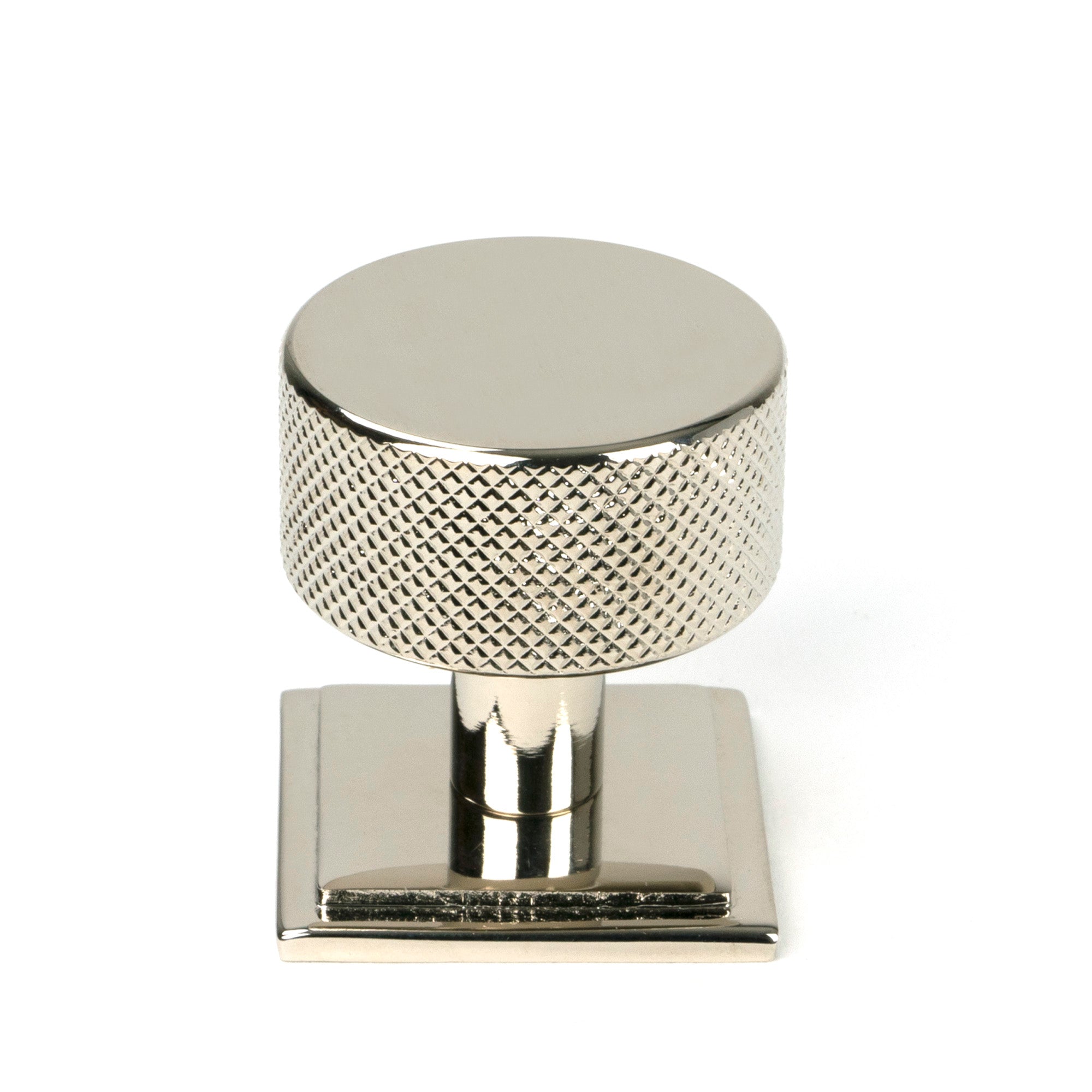 Polished Nickel Brompton Cabinet Knob - 32mm (Square)