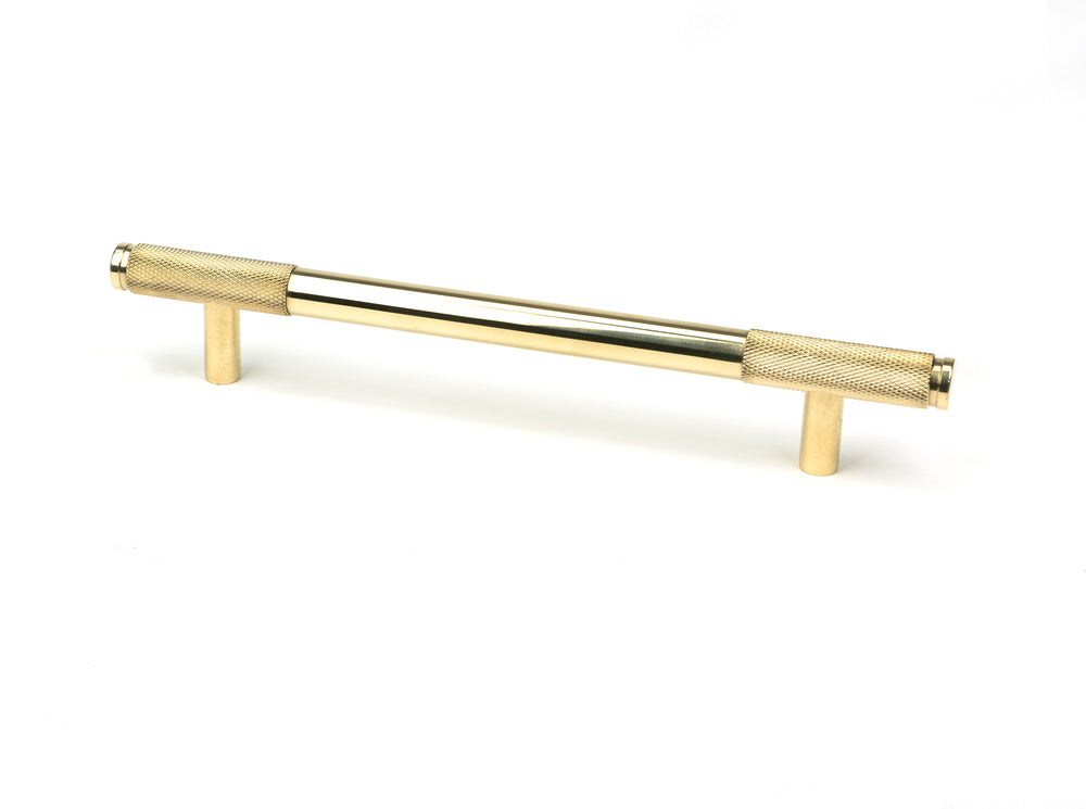 Polished Brass Half Brompton Pull Handle - Medium
