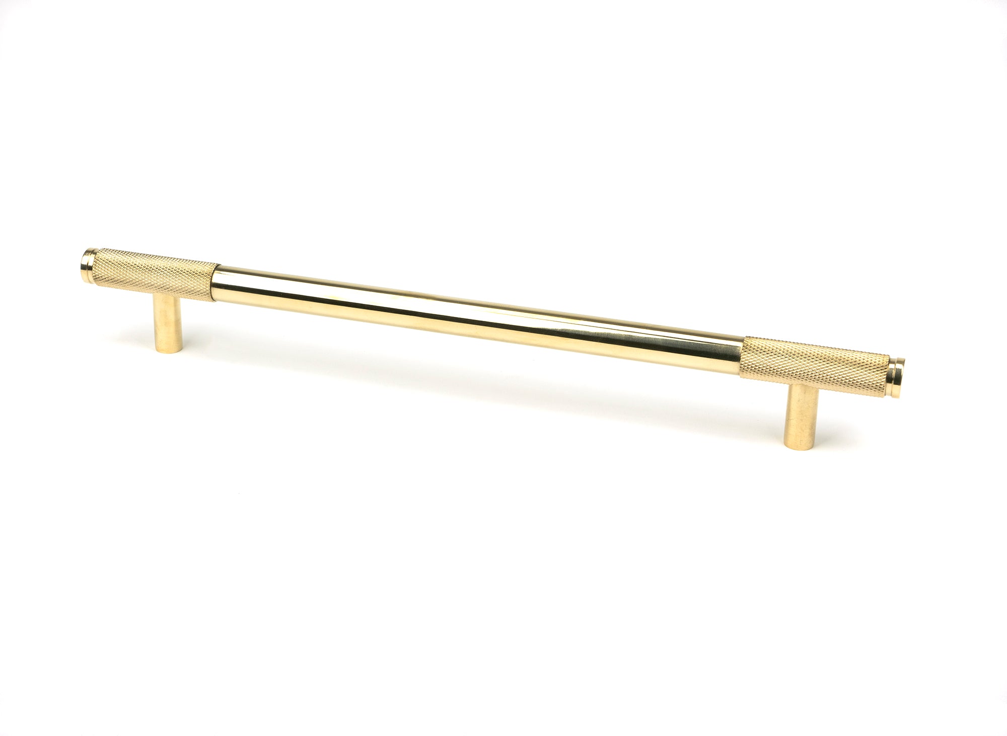 Polished Brass Half Brompton Pull Handle - Large