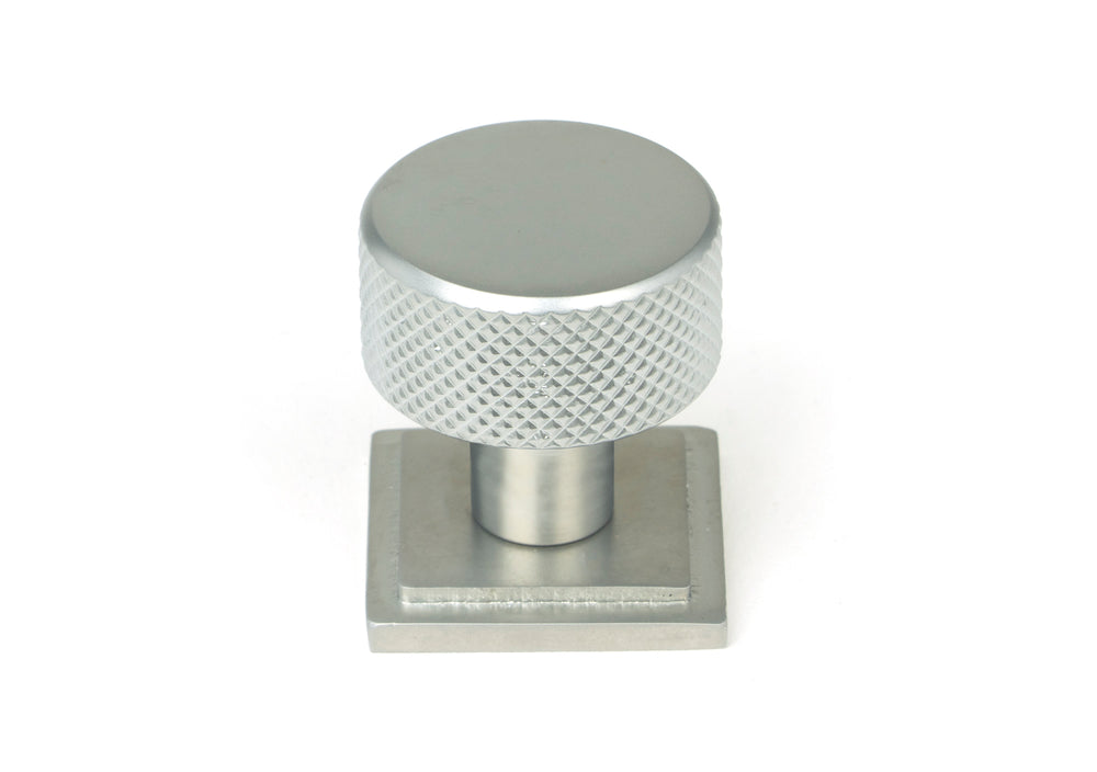 Satin Chrome Brompton Cabinet Knob - 25mm (Square)