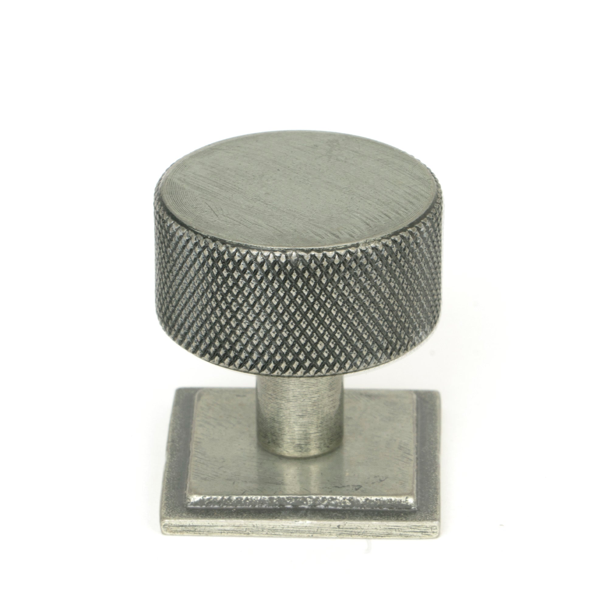 Pewter Brompton Cabinet Knob - 32mm (Square)