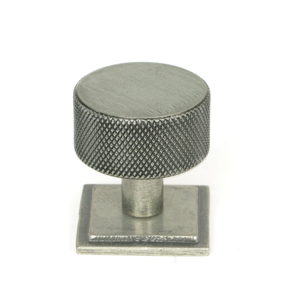 Pewter Brompton Cabinet Knob - 32mm (Square)