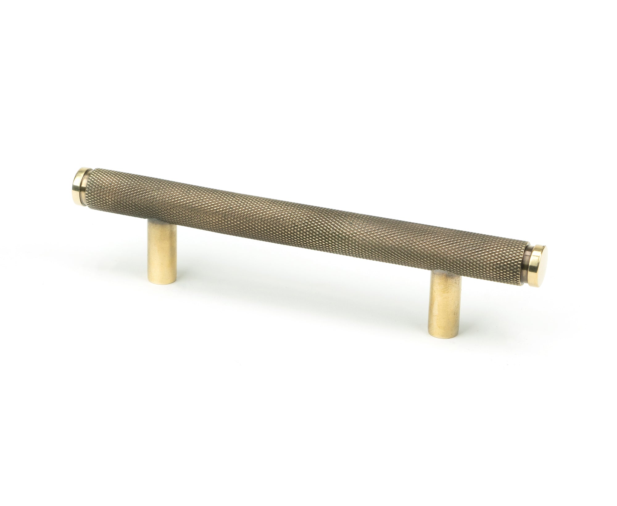 Aged Brass Full Brompton Pull Handle - Small