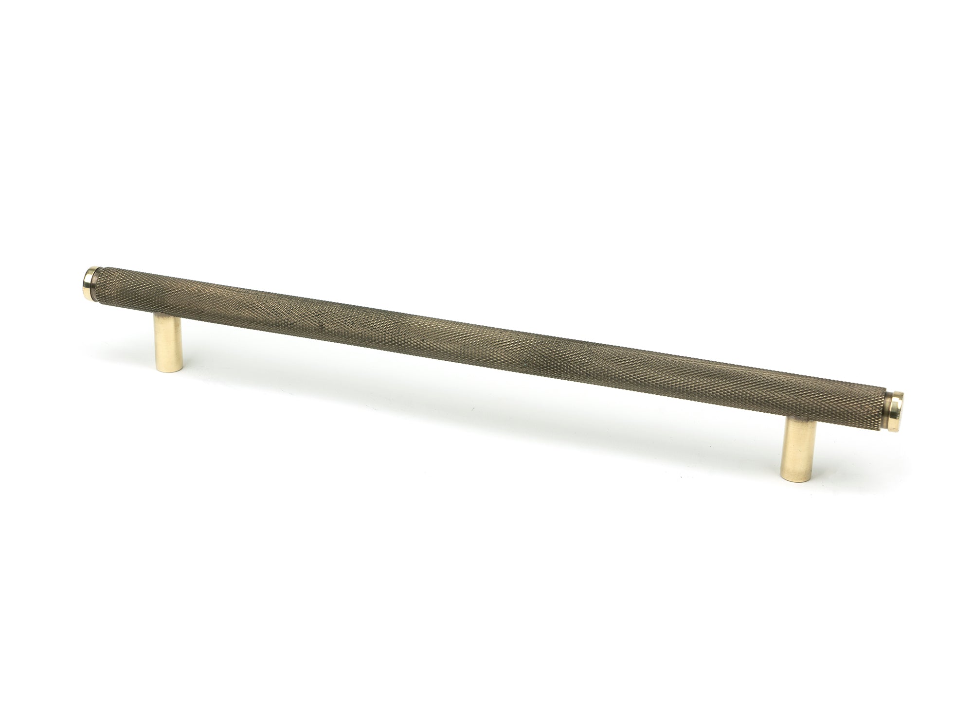 Aged Brass Full Brompton Pull Handle - Large