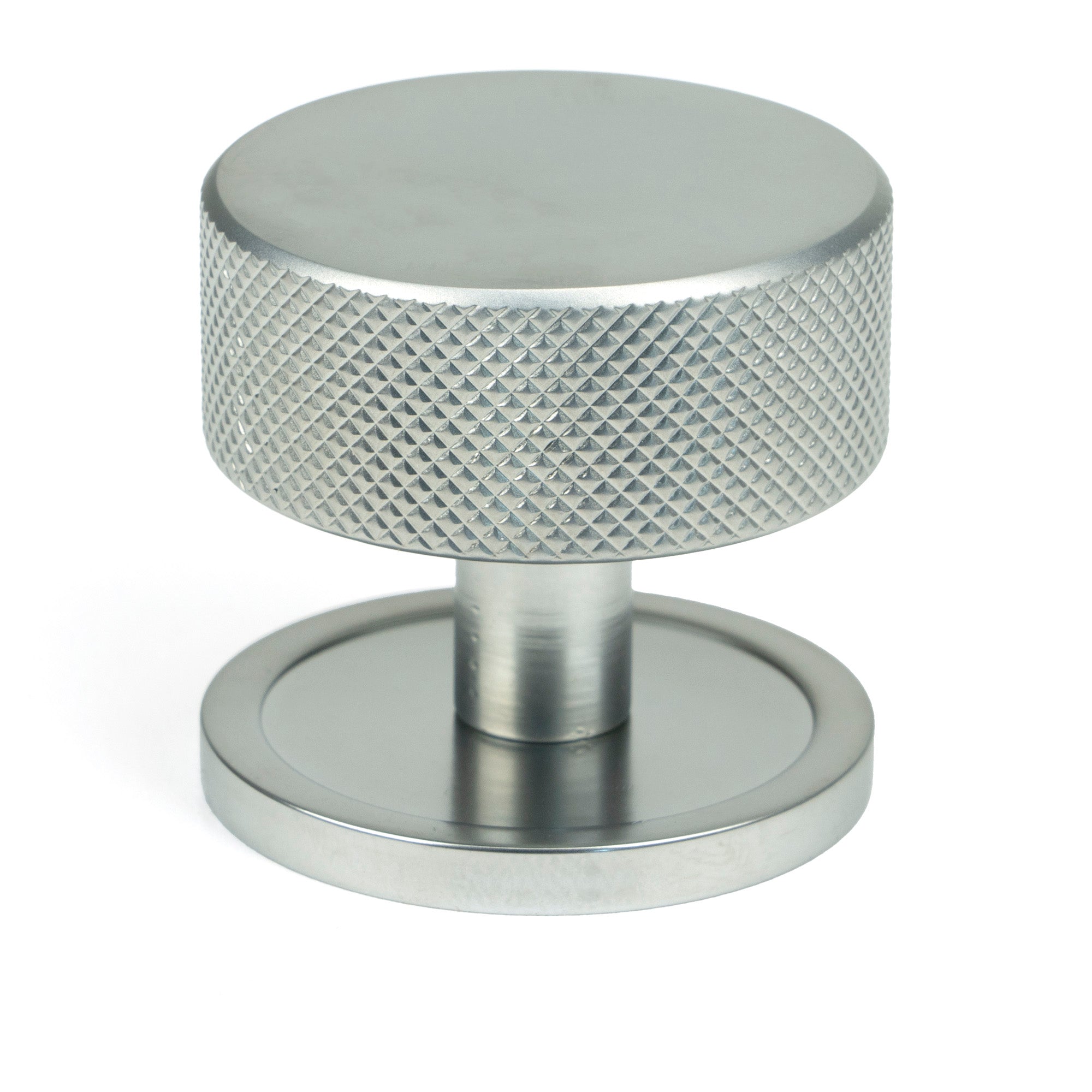 Satin Chrome Brompton Cabinet Knob - 38mm (Plain)