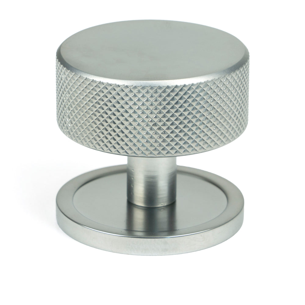 Satin Chrome Brompton Cabinet Knob - 38mm (Plain)