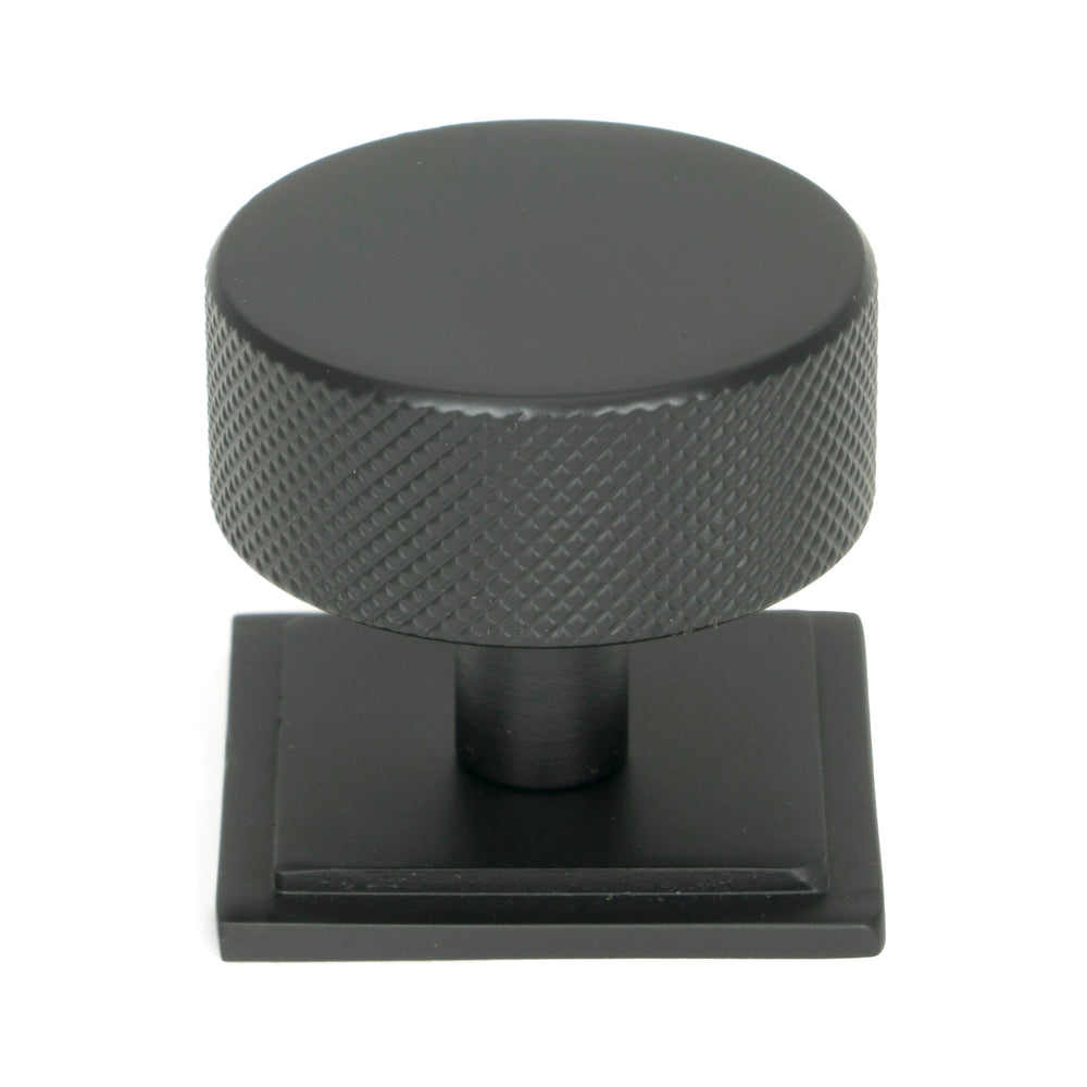 Matt Black Brompton Cabinet Knob - 38mm (Square)
