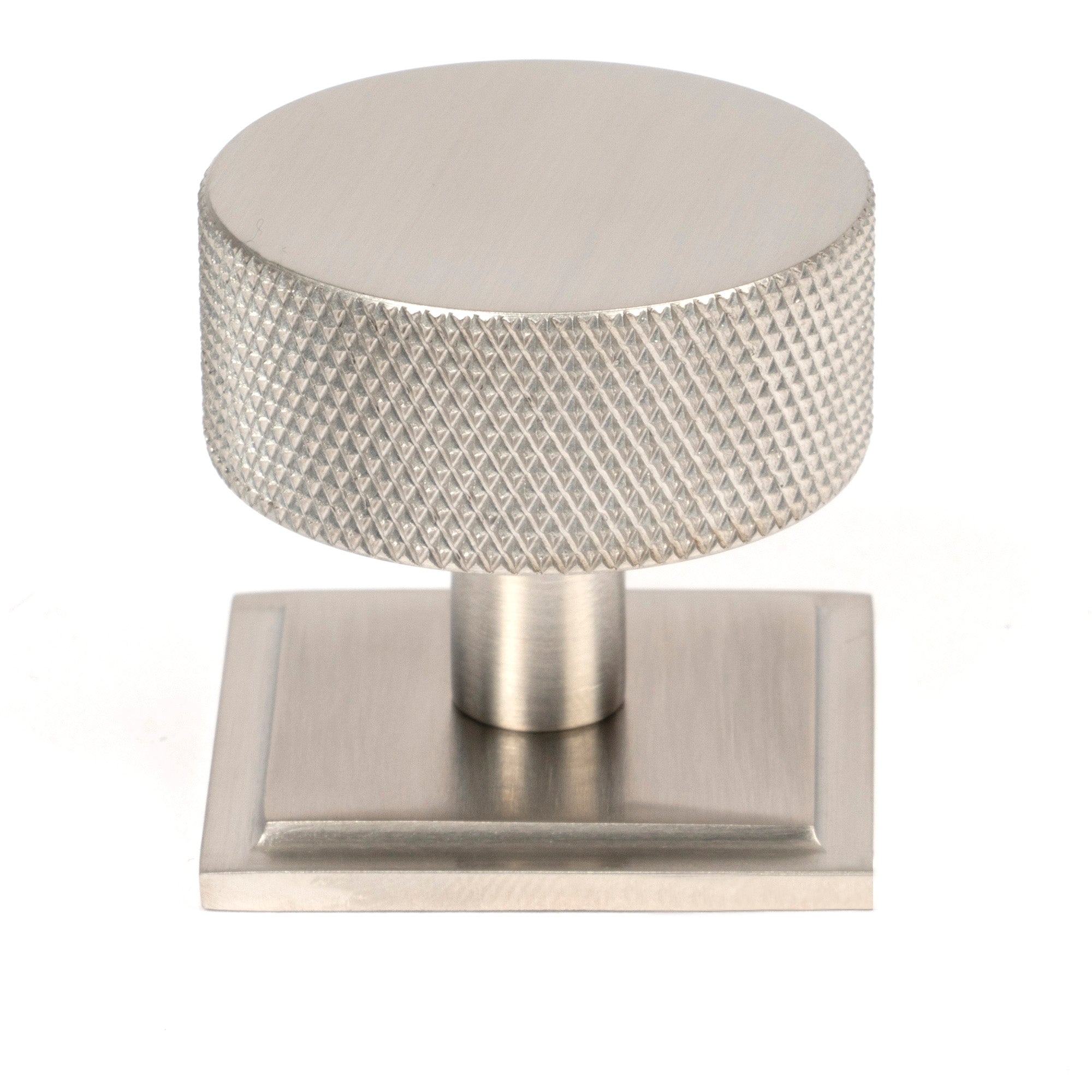 Satin SS (304) Brompton Cabinet Knob - 38mm (Square)