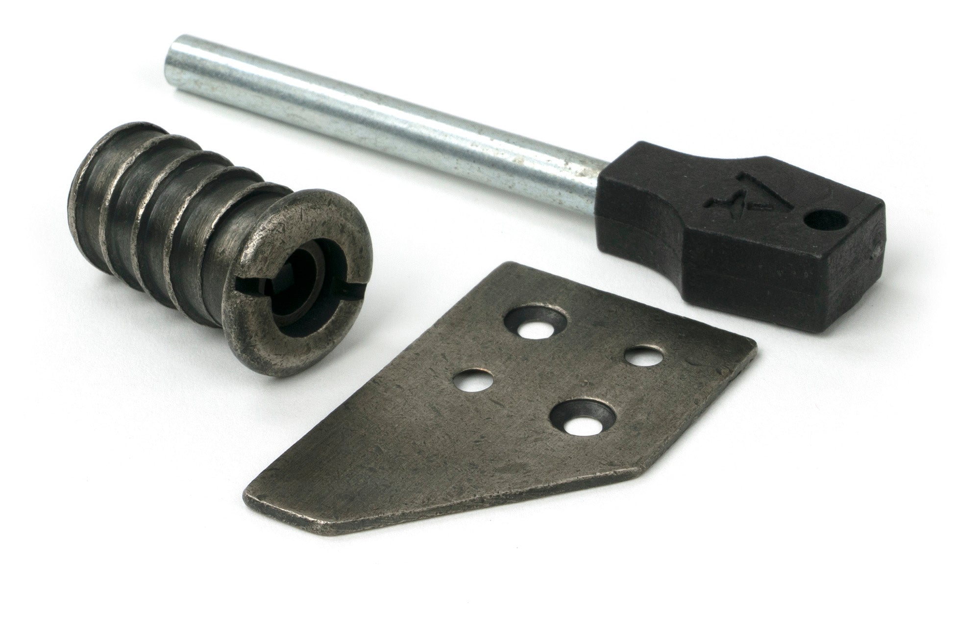 Antique Pewter Key-Flush Sash Stop