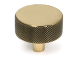 Aged Brass Brompton Cabinet Knob - 38mm (No rose)